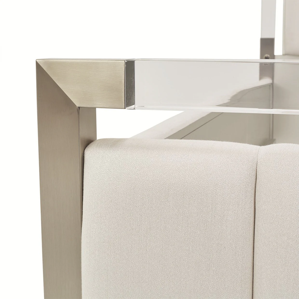 Penthouse Eastern King Short Panel Bed - Ash Gray - Image 6