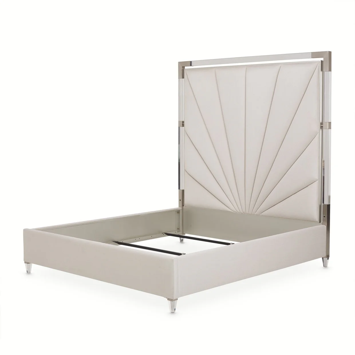 Penthouse Eastern King Tall Panel Bed - Ash Gray - Image 3