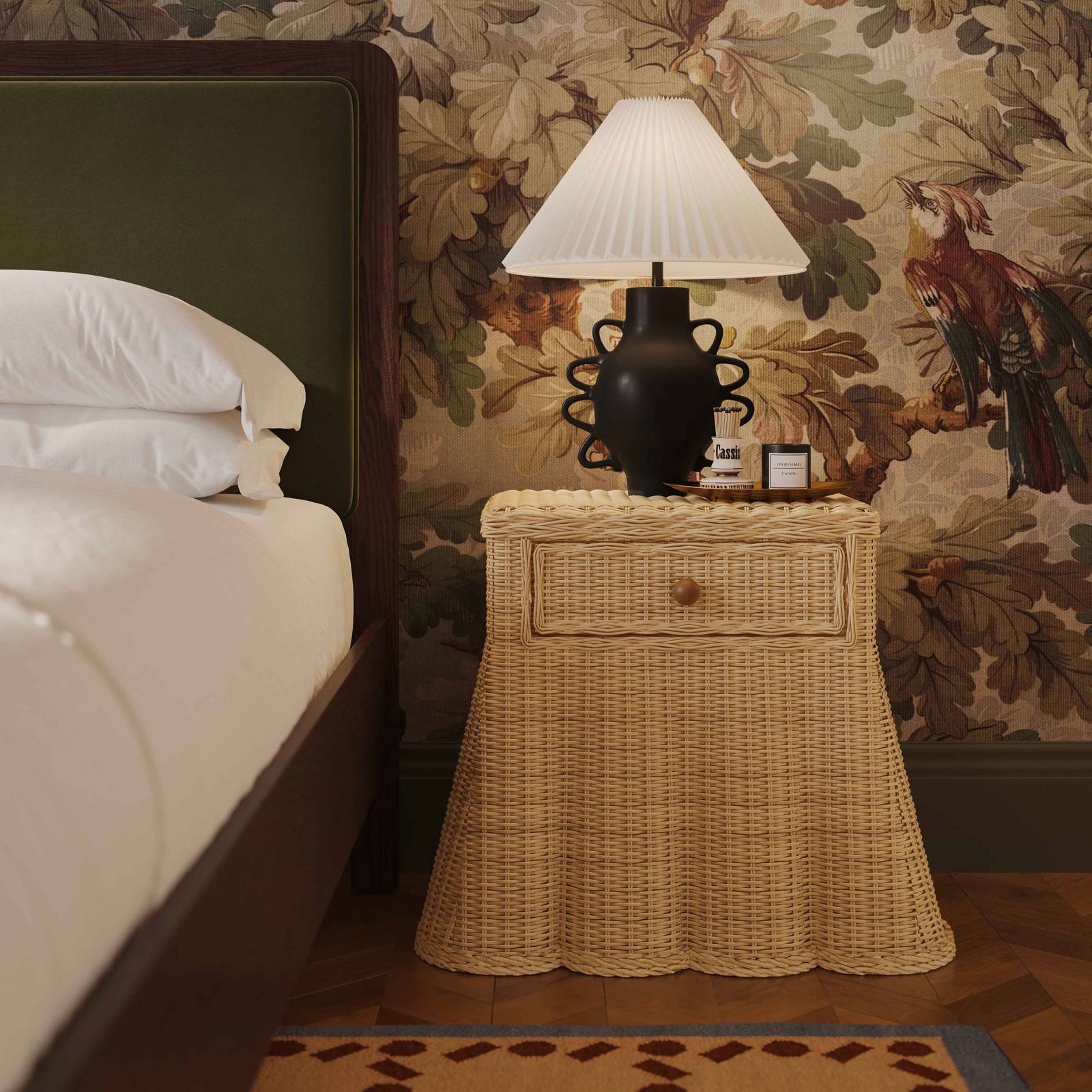 Pentra Natural Rattan Nightstand - Image 2