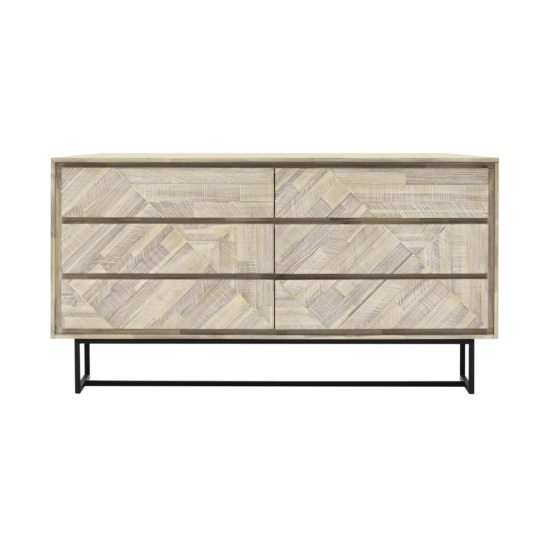Peridot 4 Piece King Bedroom Set in Natural Acacia Wood - Image 4