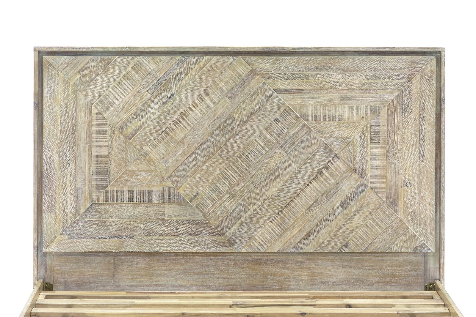 Peridot 4 Piece King Bedroom Set in Natural Acacia Wood - Image 8