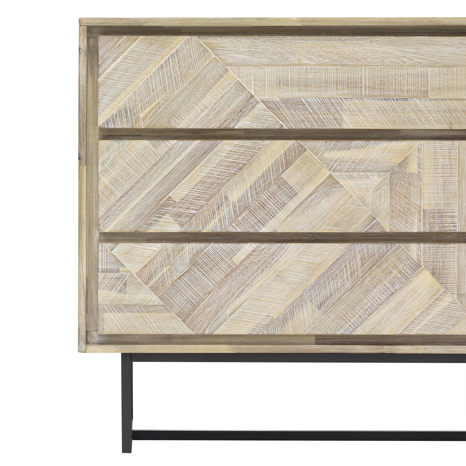 Peridot 6 Drawer Dresser in Natural Acacia Wood - Image 5