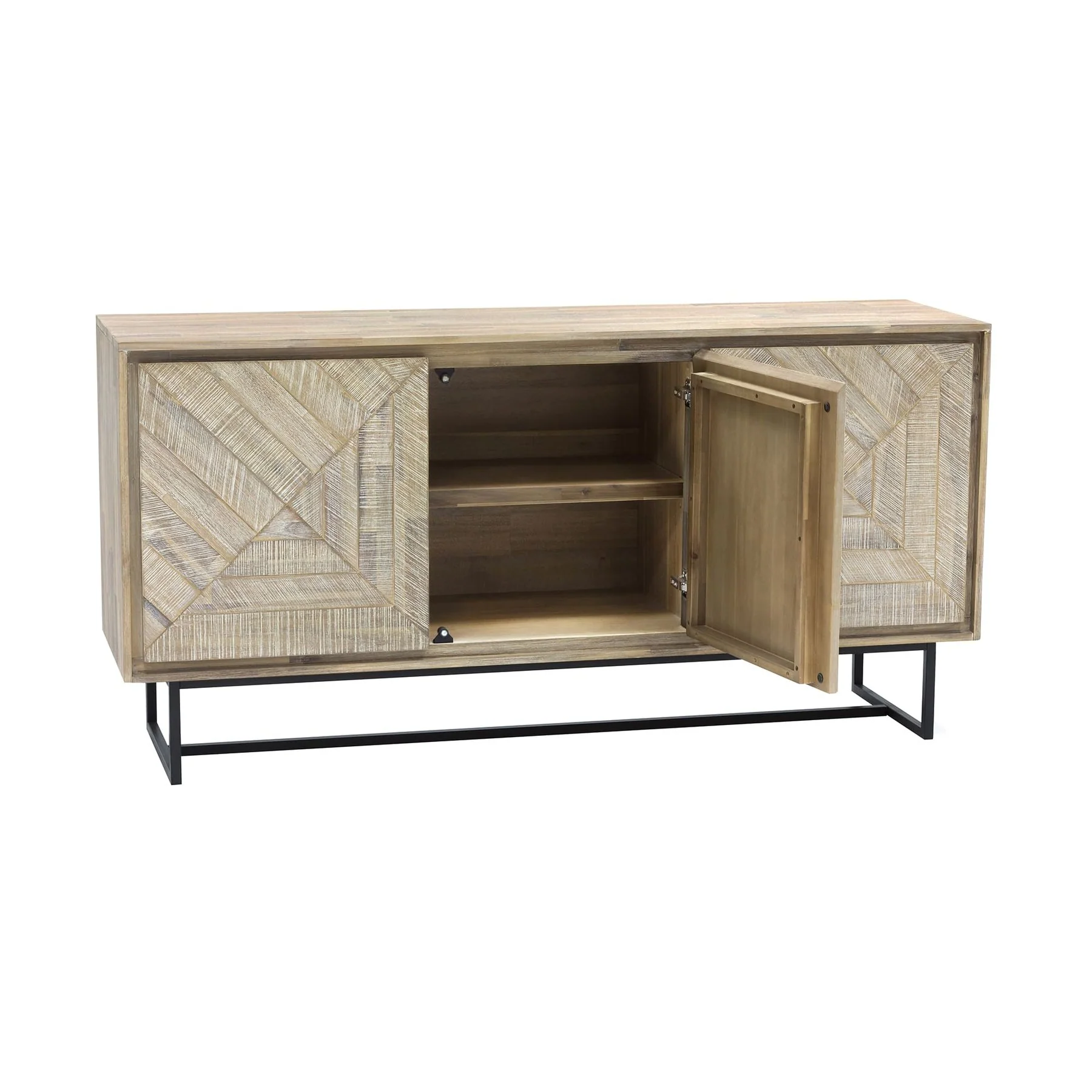 Peridot Sideboard Buffet in Natural Acacia Wood - Image 3
