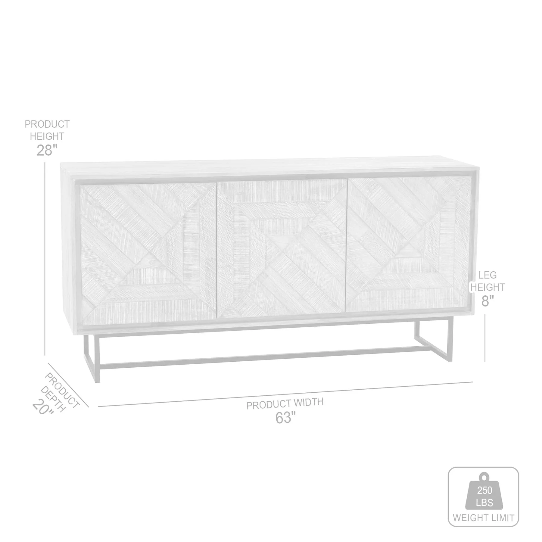 Peridot Sideboard Buffet in Natural Acacia Wood - Image 6
