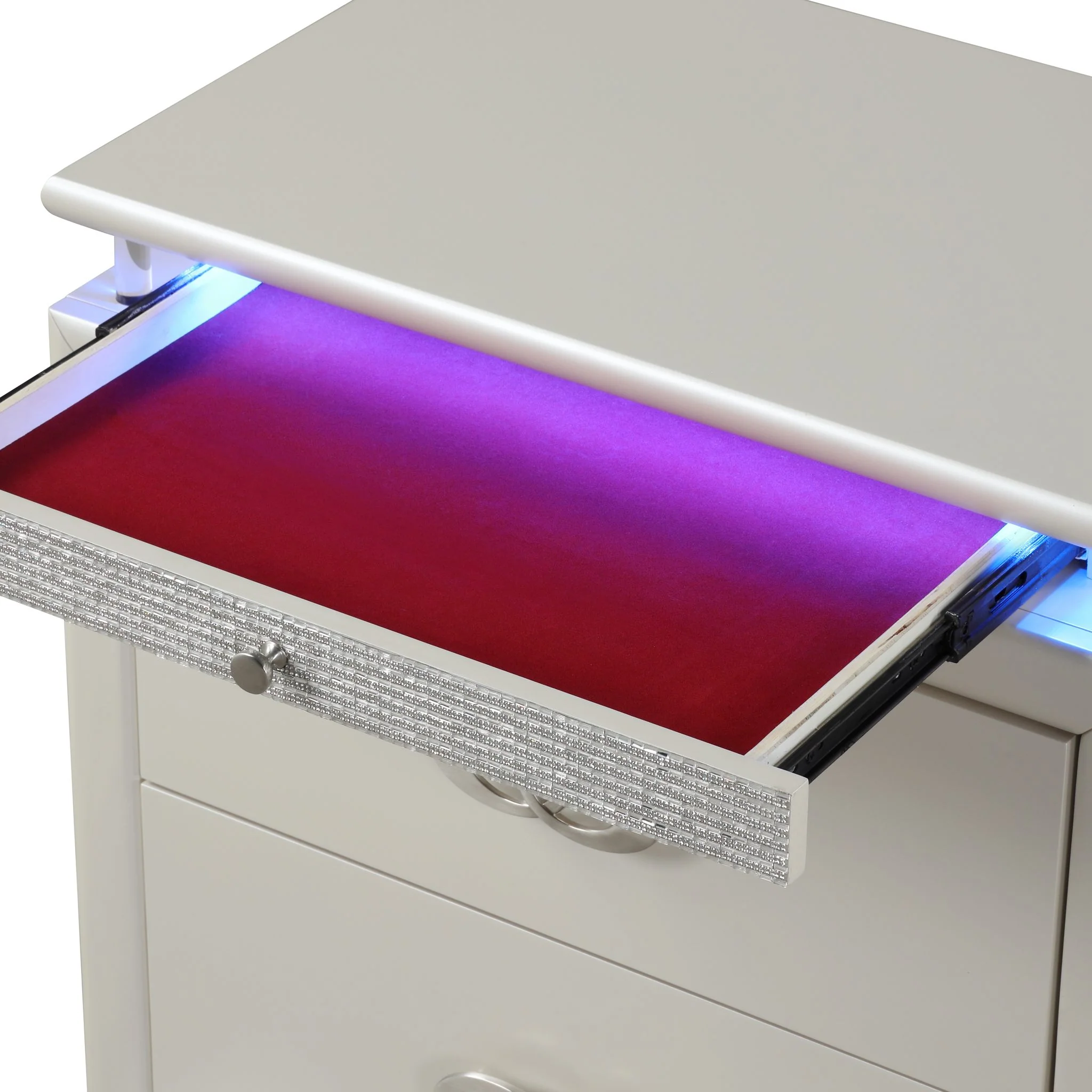 Perla King 5PC Bedroom Set Milky White - Image 12