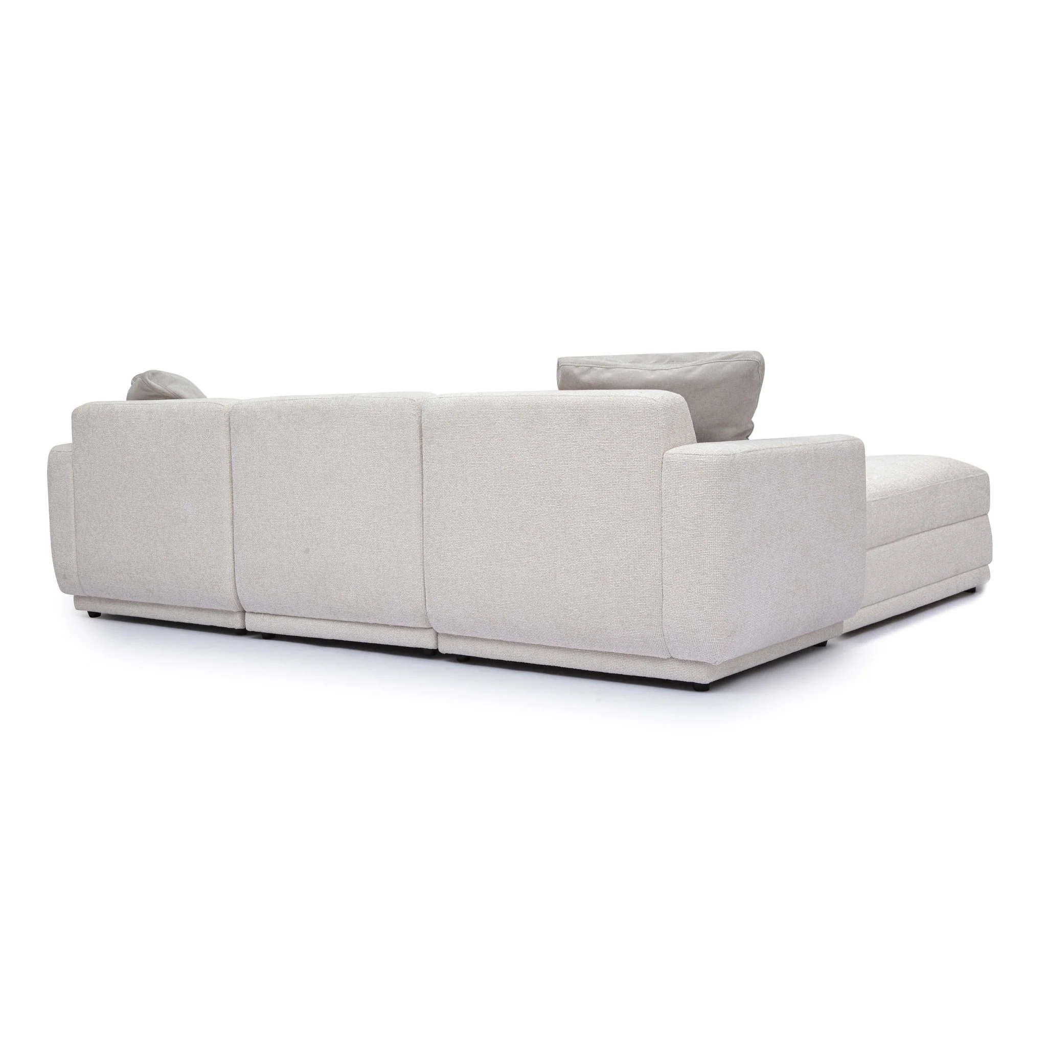 Perry Cream Chenille Modular Sectional - Image 4