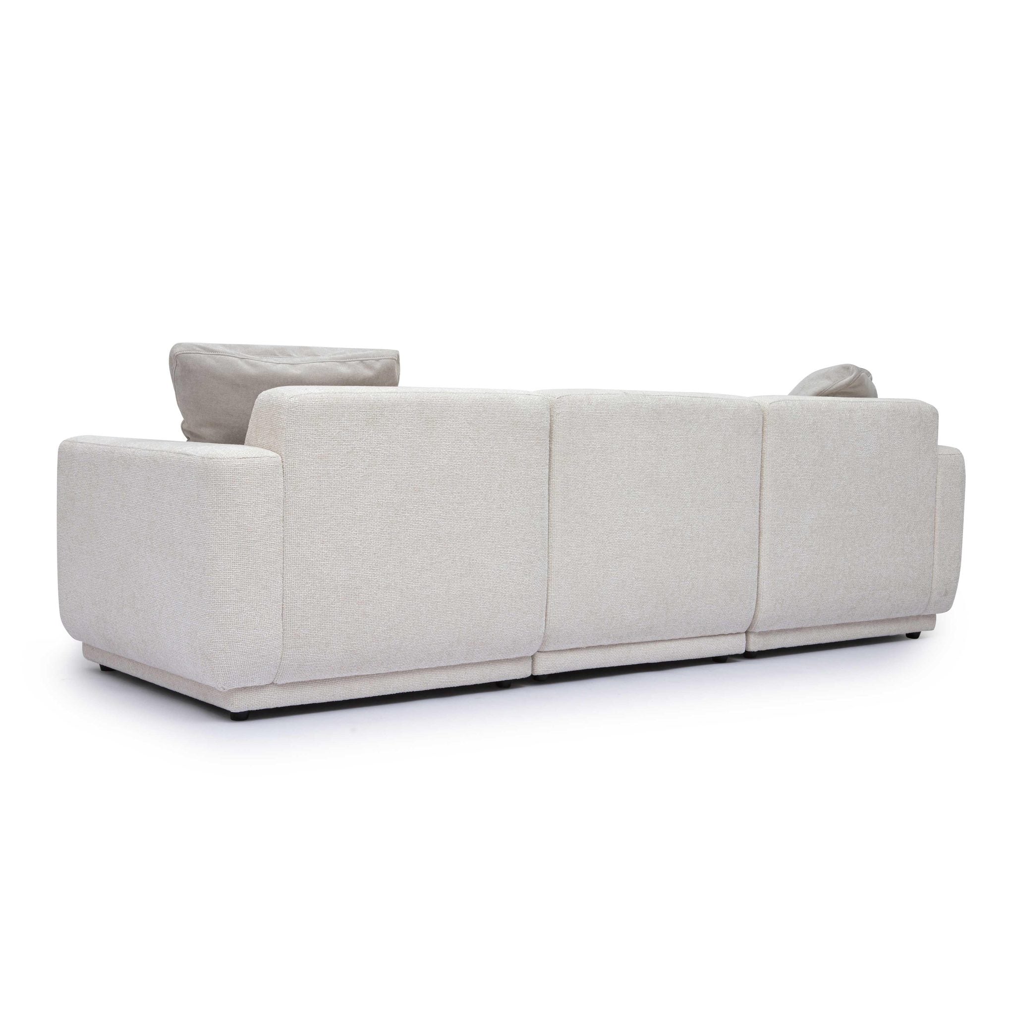 Perry Cream Chenille Modular Sofa - Image 4