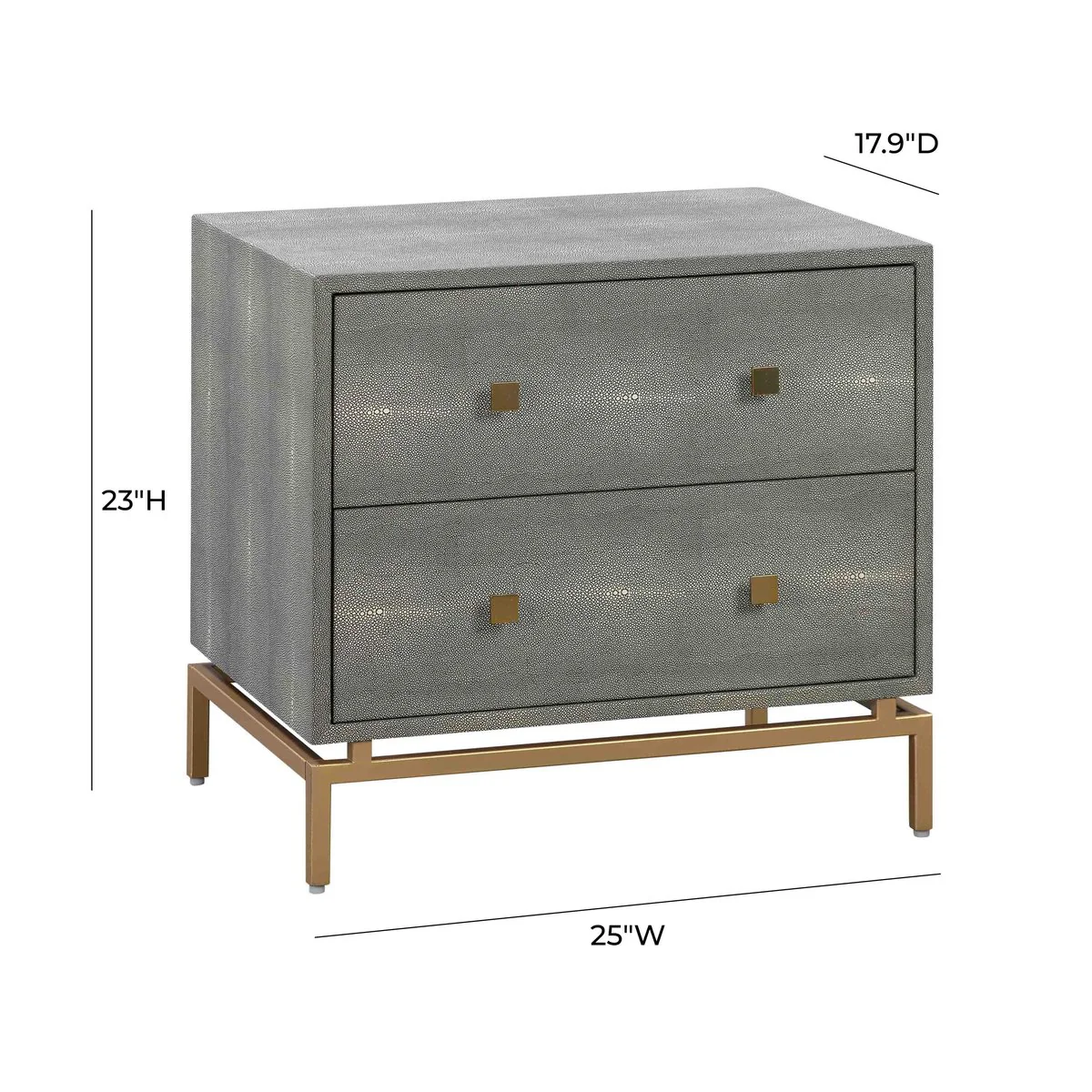 Pesce Shagreen Nightstand - Image 8