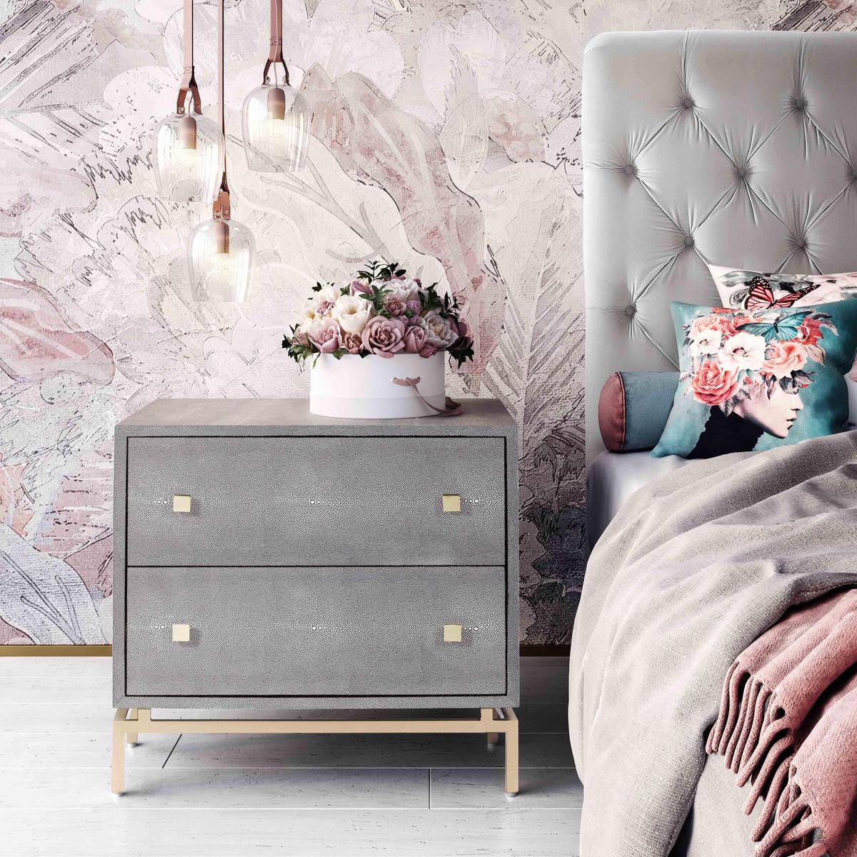 Pesce Shagreen Nightstand - Image 9
