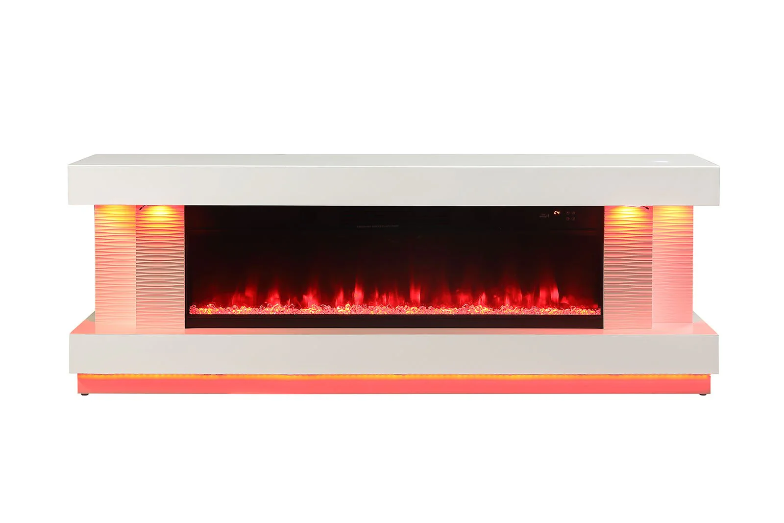 Peseux 71" TV Stand w/ Electric Fireplace - Image 10