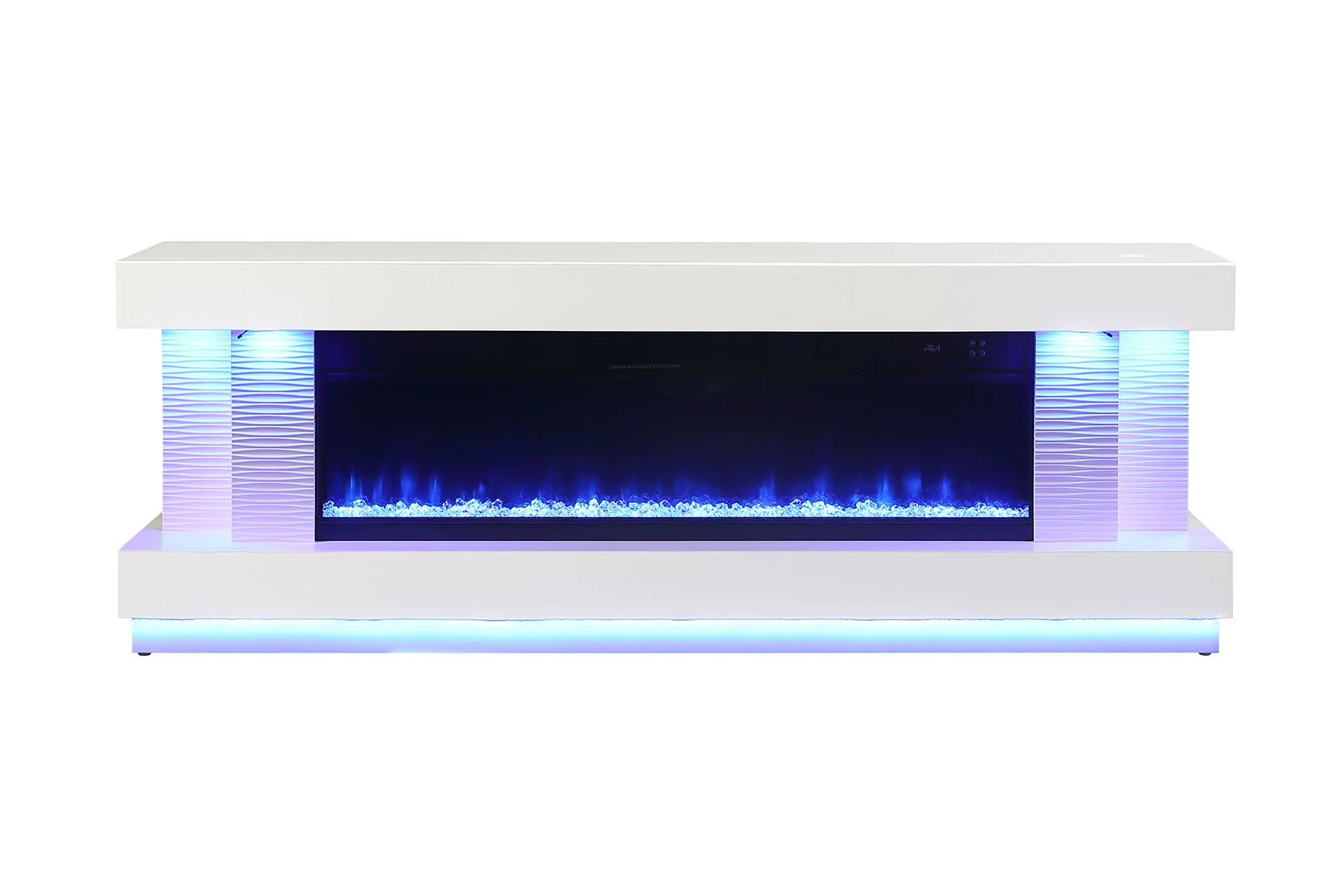 Peseux 71" TV Stand w/ Electric Fireplace - Image 9