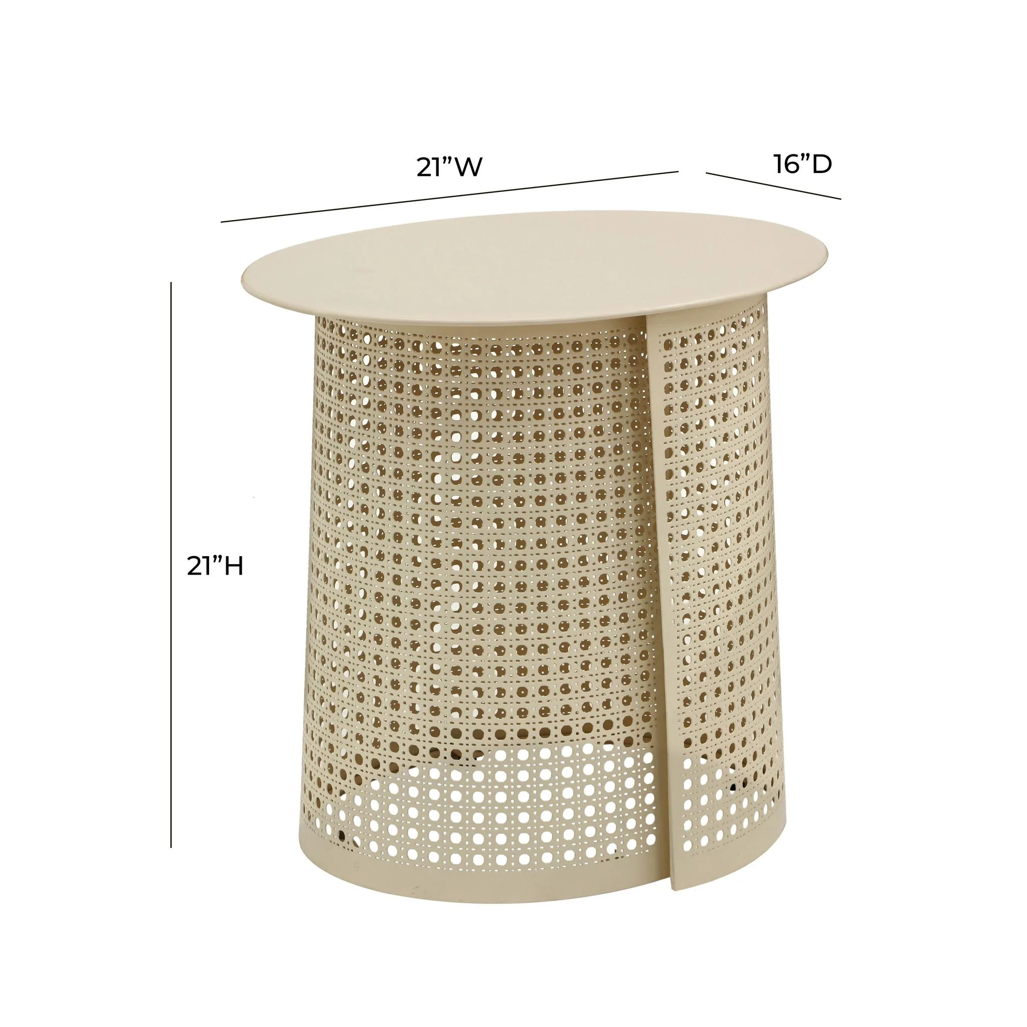 Pesky Eggnog Cream Side Table - Image 10