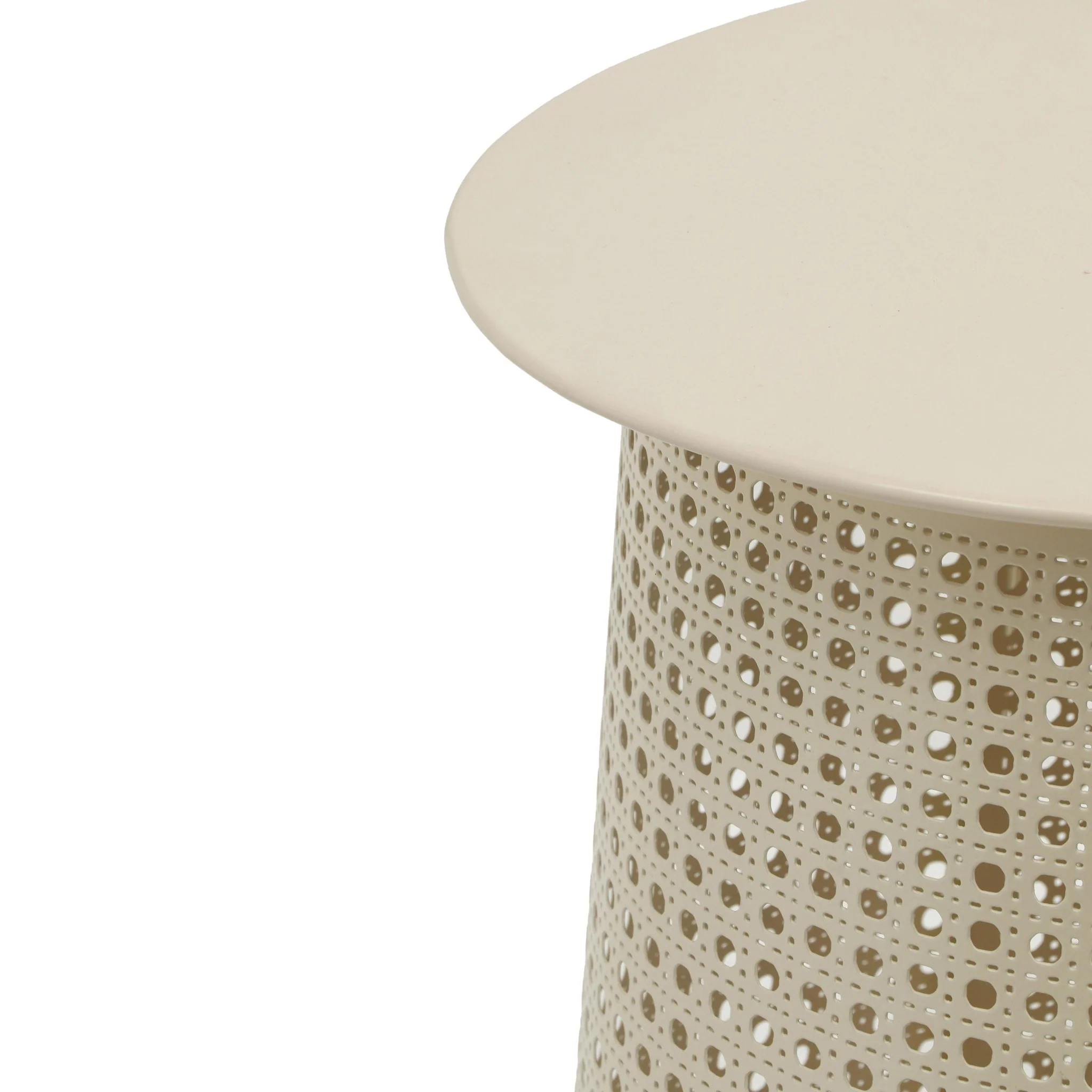 Pesky Eggnog Cream Side Table - Image 7