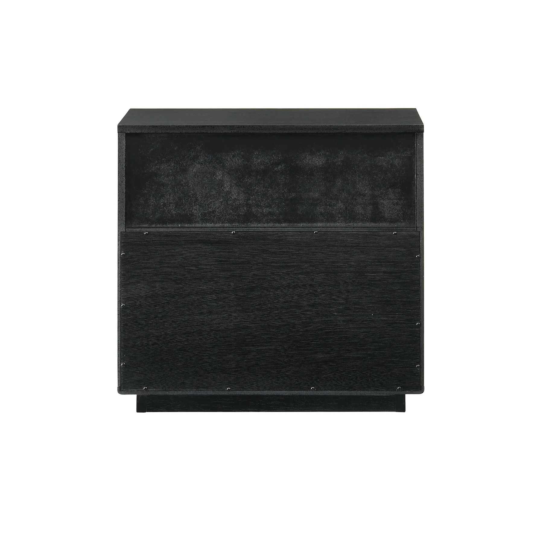 Petra 1 Drawer Wood Nightstand in Black Finish - Image 5