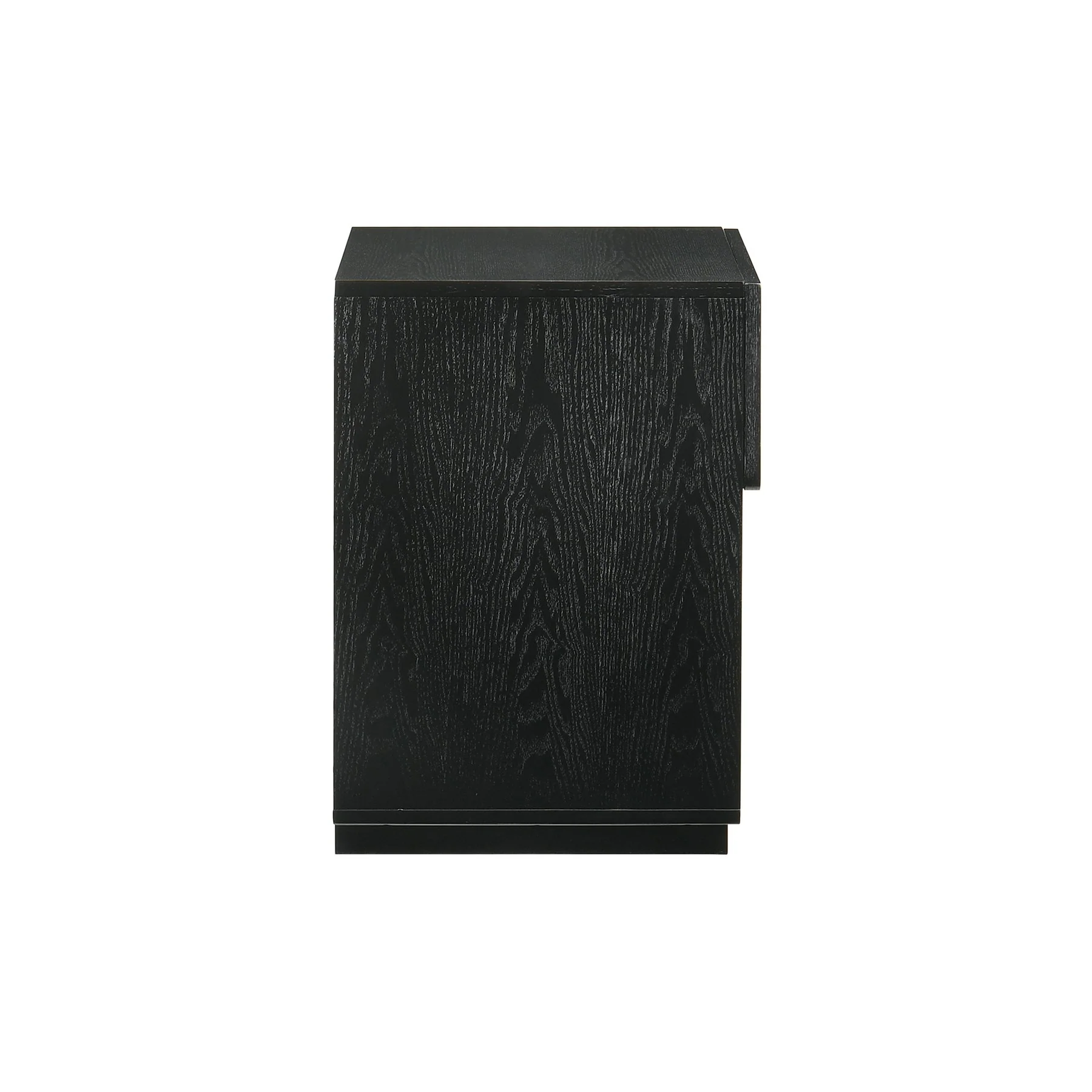 Petra 1 Drawer Wood Nightstand in Black Finish - Image 6