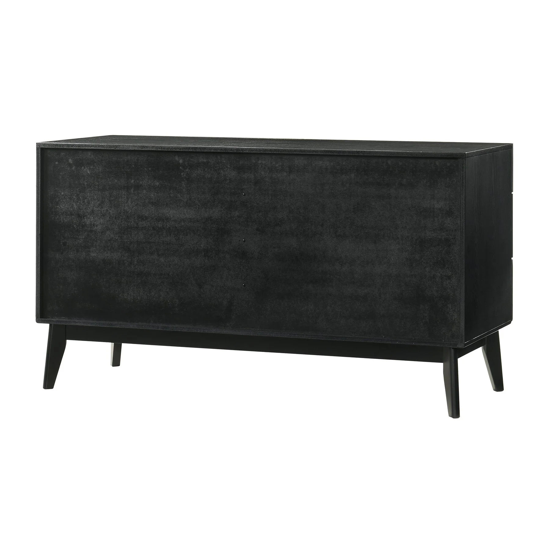Petra 6 Drawer Wood Dresser in Black Finish - Image 4