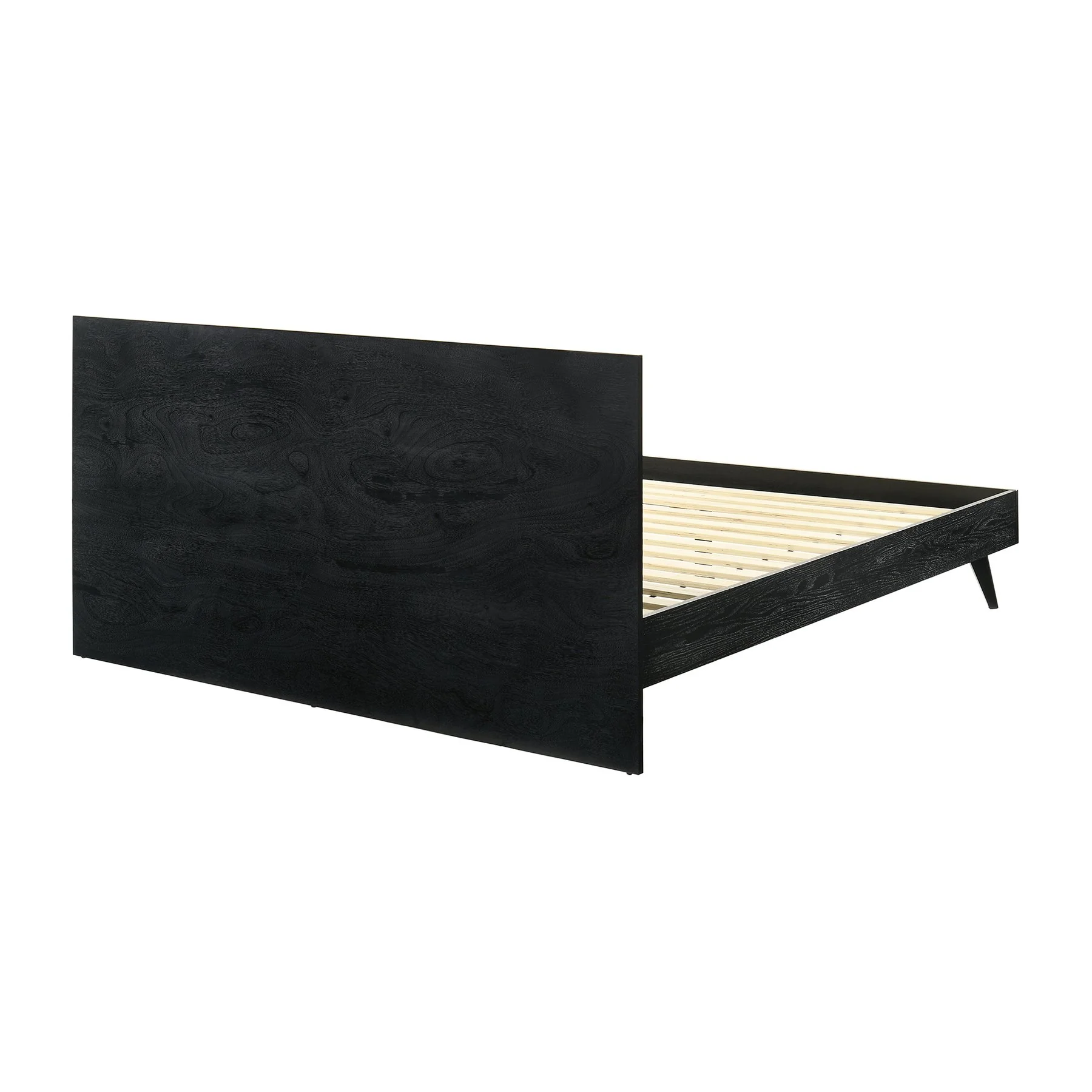 Petra King 3 Piece Wood Bedroom Set in Black Finish - Image 4
