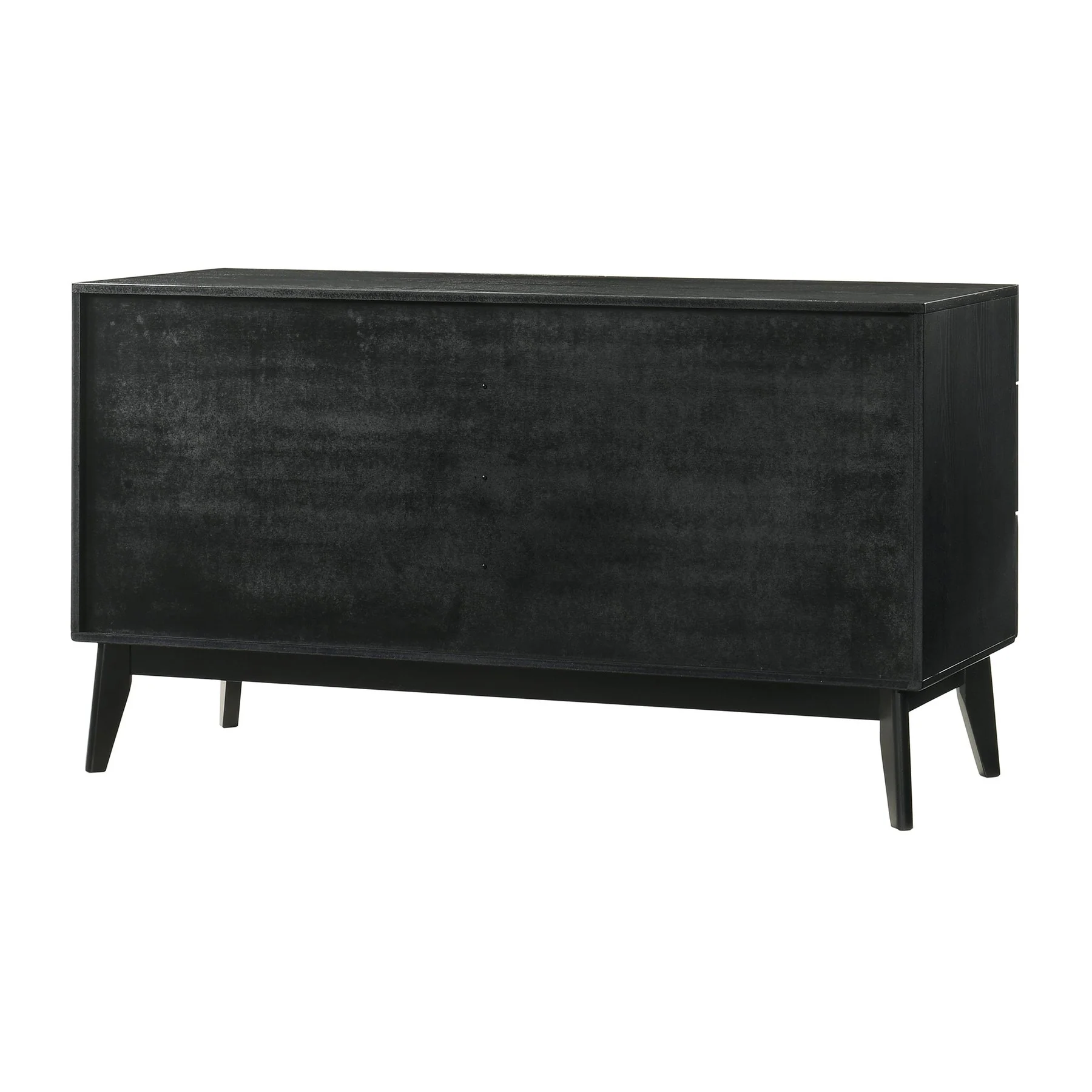 Petra King 4 Piece Wood Bedroom Set in Black Finish - Image 6