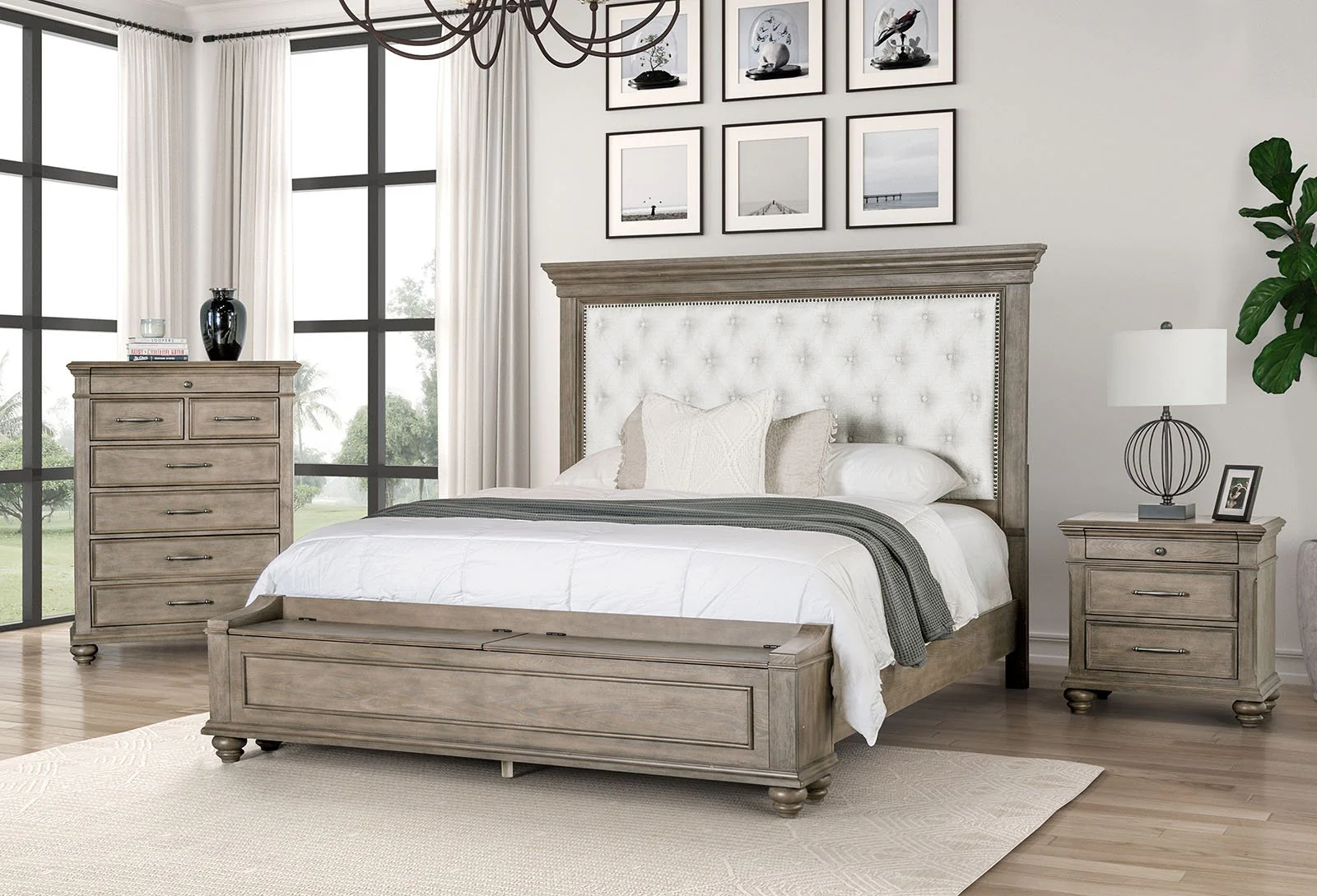 Philomath 5 Pc. Queen Bedroom Set w/ Chest - Image 2