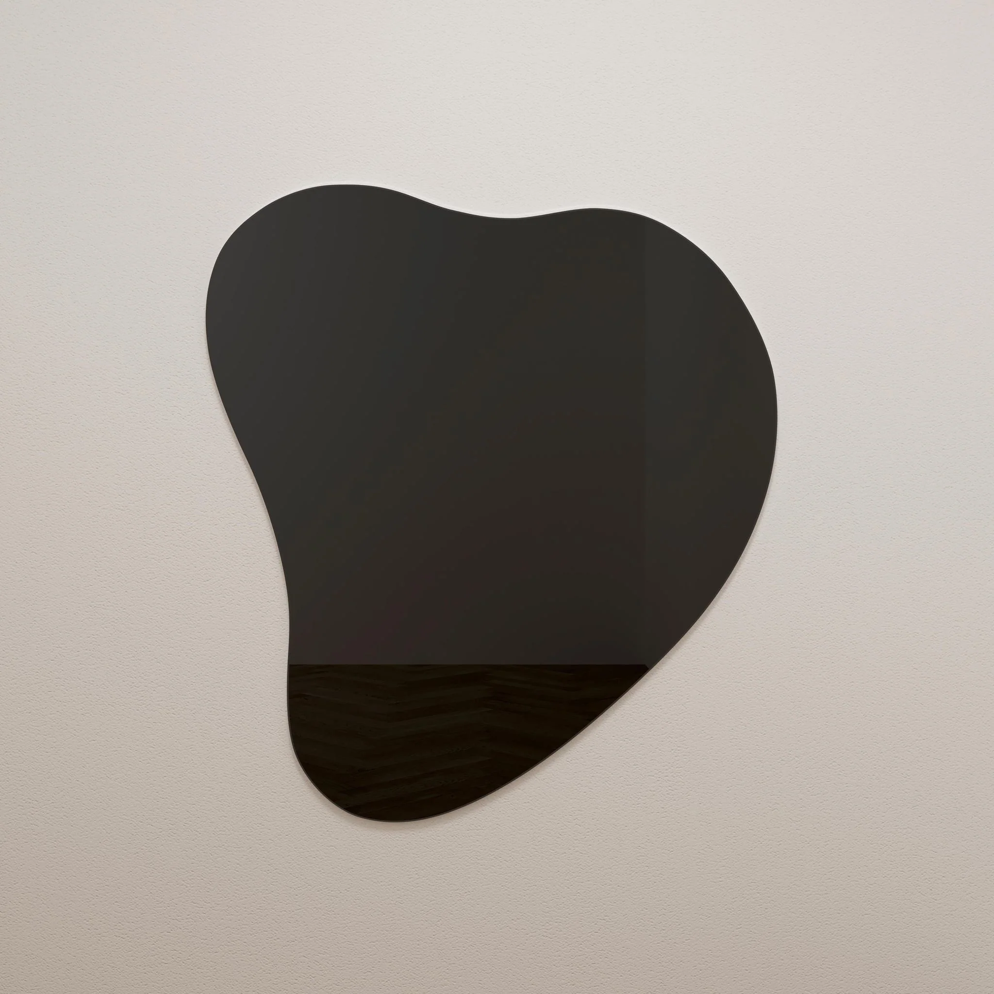 Phoebe LED Teardrop Black Tinted Wall Mirror - Image 3
