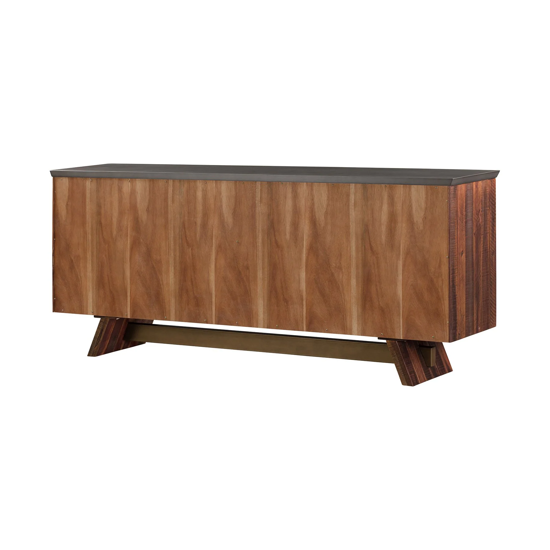 Picadilly 4 Door Sideboard Buffet in Acacia Wood and Concrete - Image 4