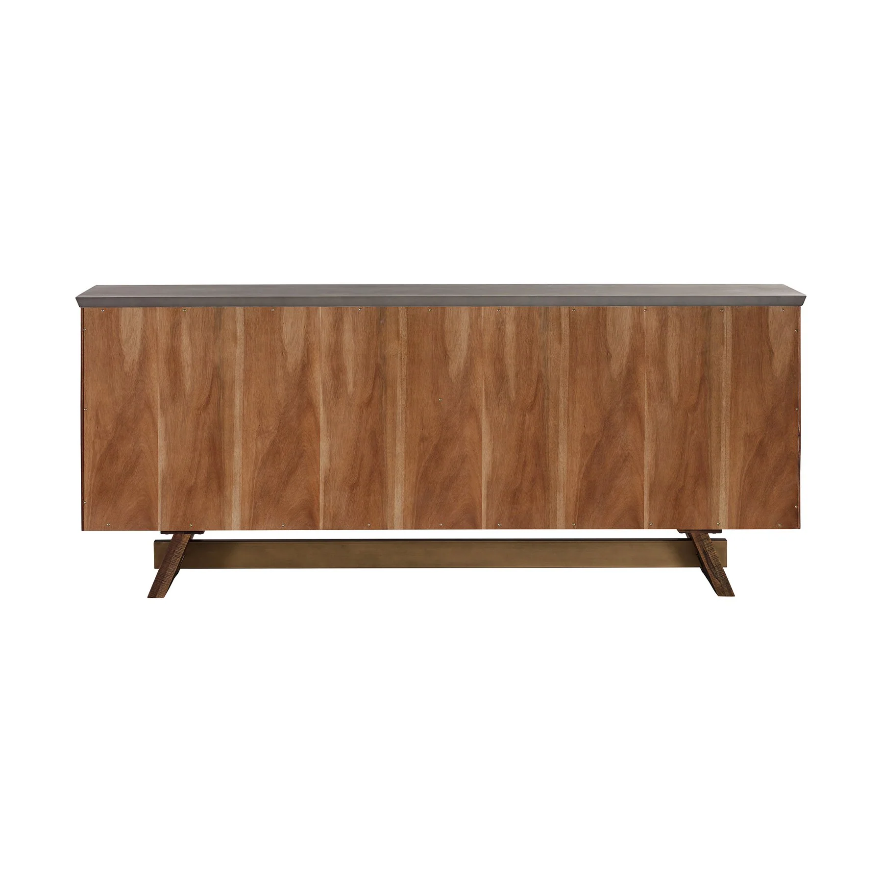 Picadilly 4 Door Sideboard Buffet in Acacia Wood and Concrete - Image 5
