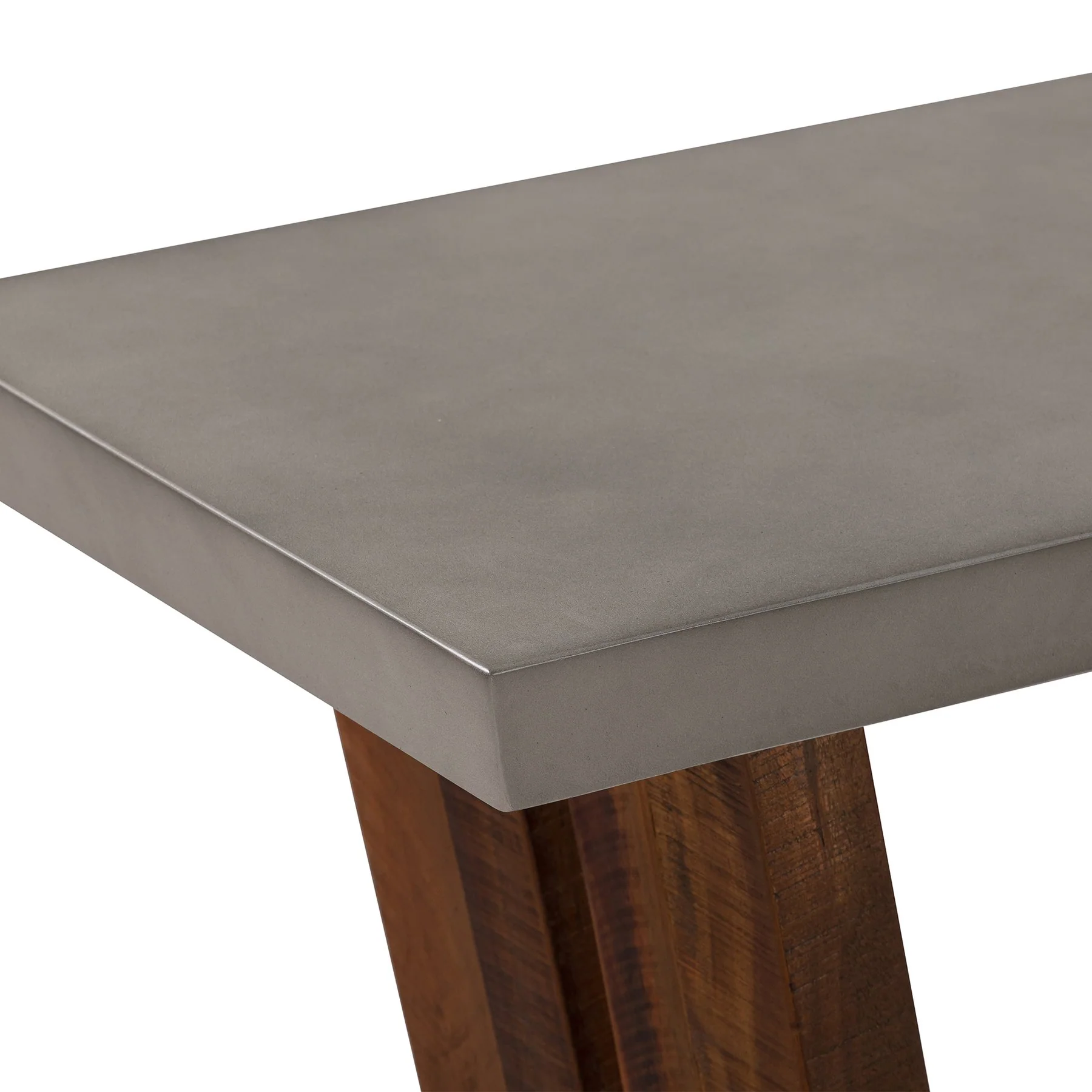 Picadilly Rectangle Console Table in Acacia Wood and Concrete - Image 4