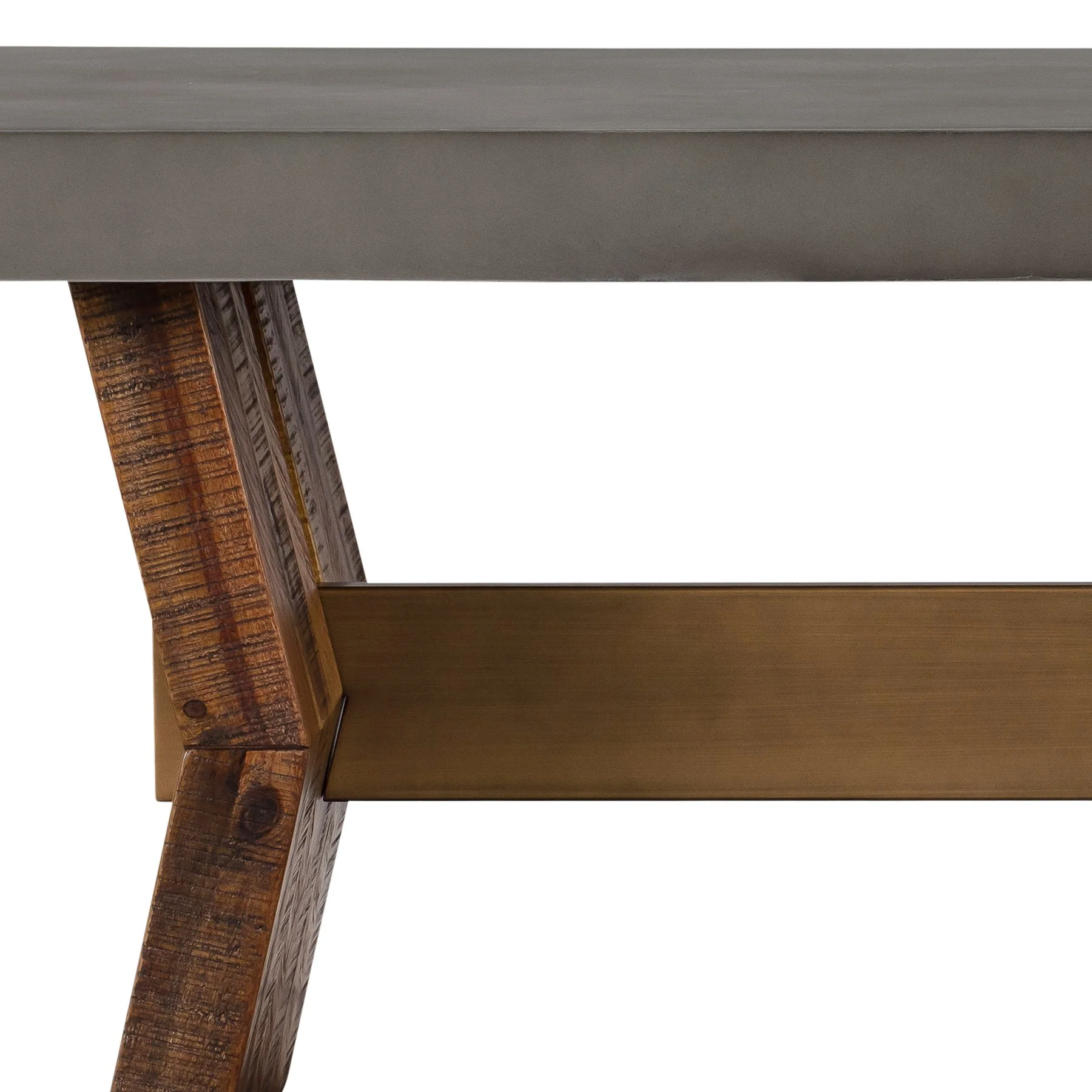 Picadilly Rectangle Dining Table in Acacia Wood and Concrete - Image 3
