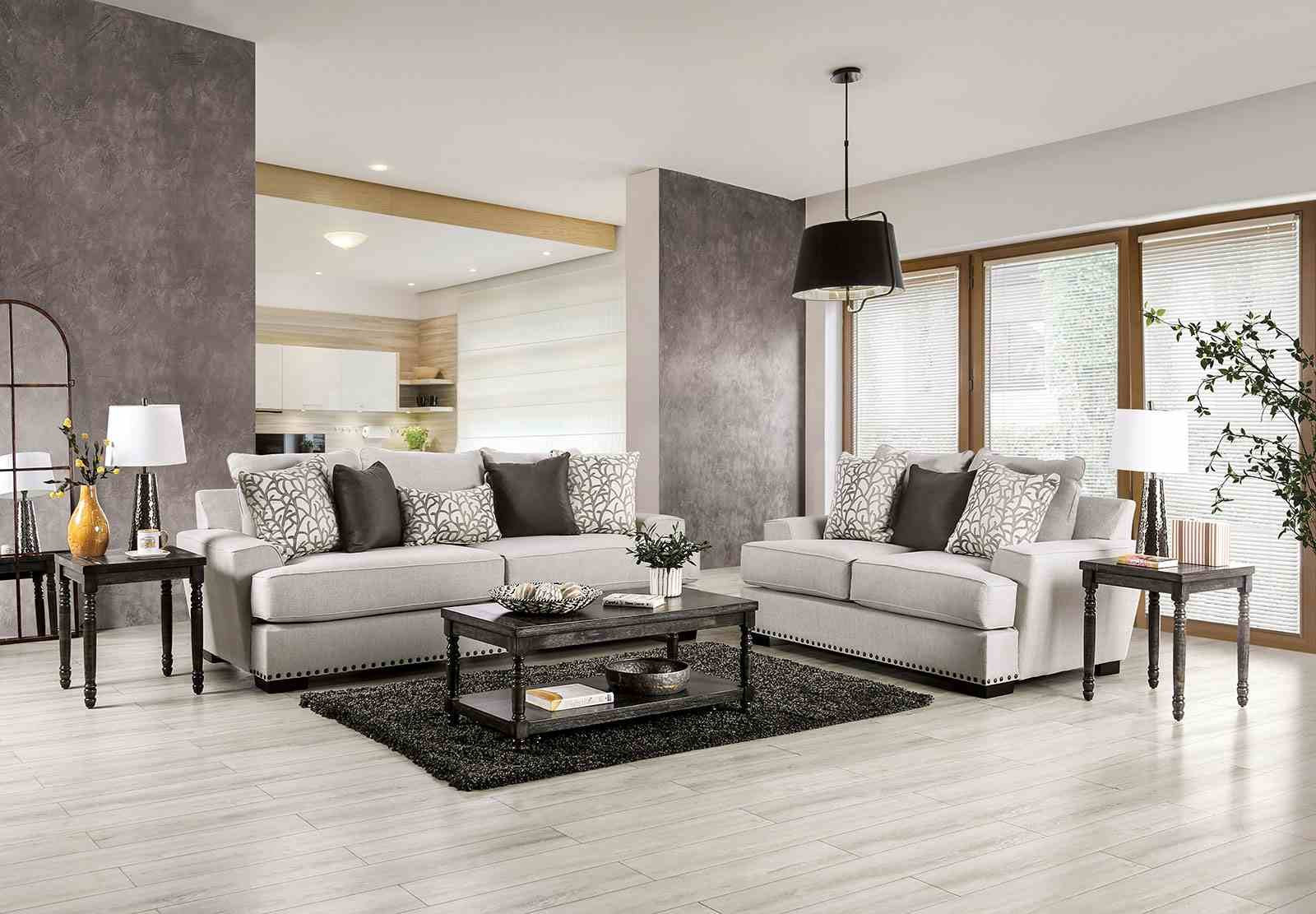 Picotee Sofa, Light Gray/Black - Image 2