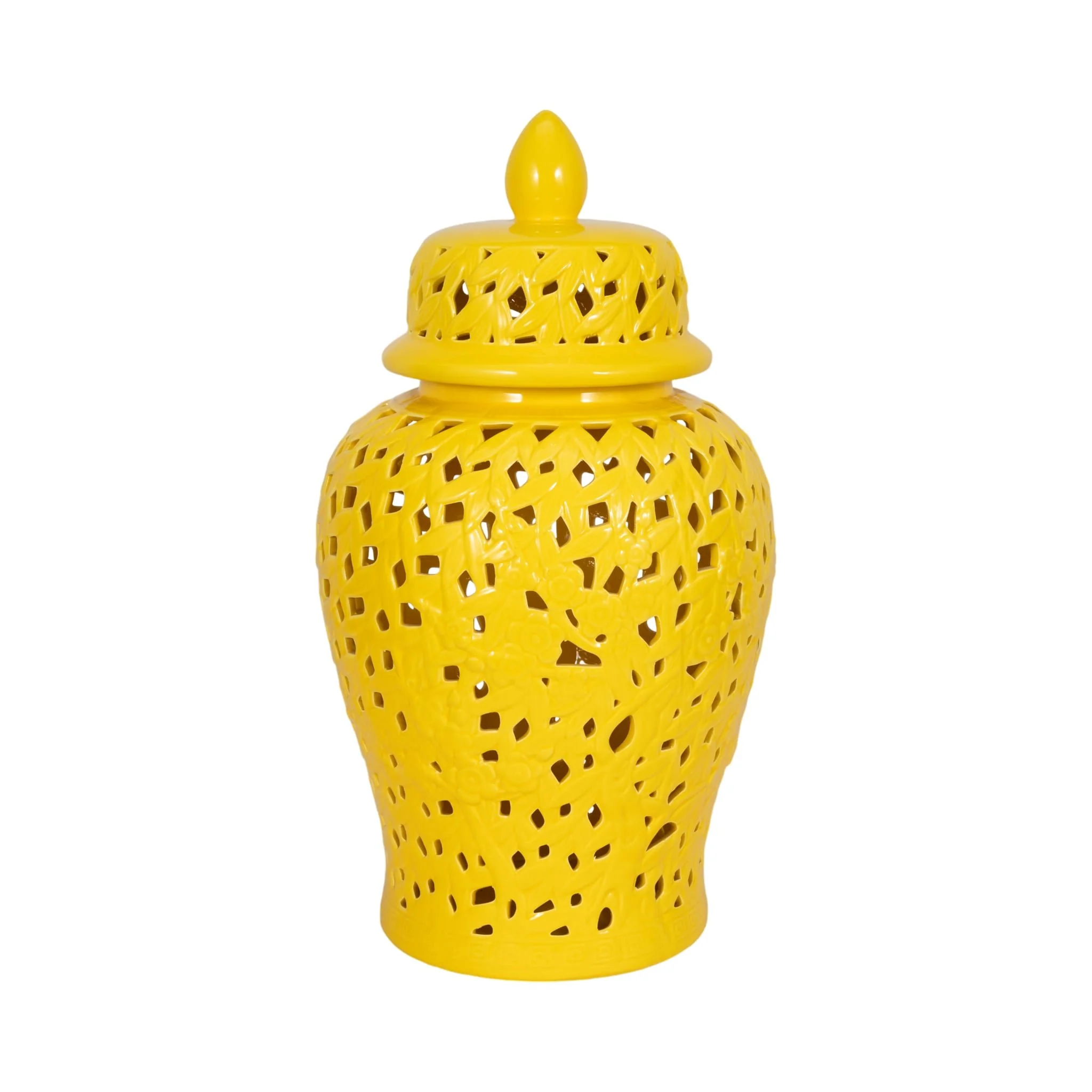 Pierced Yellow Temple Jar 24 - Image 3