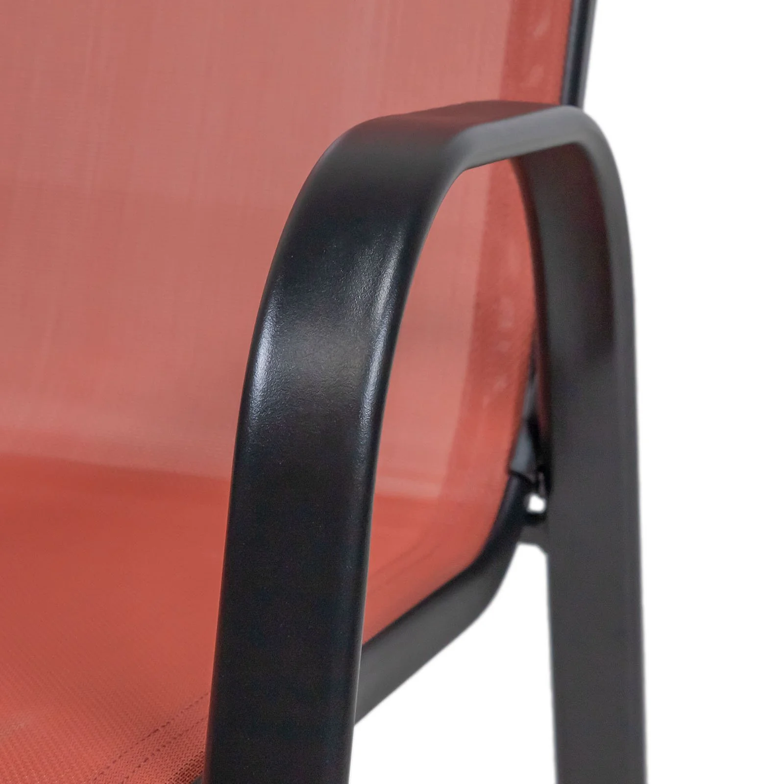 Pierro Stacking Chair (2/Stack), Red - Image 3