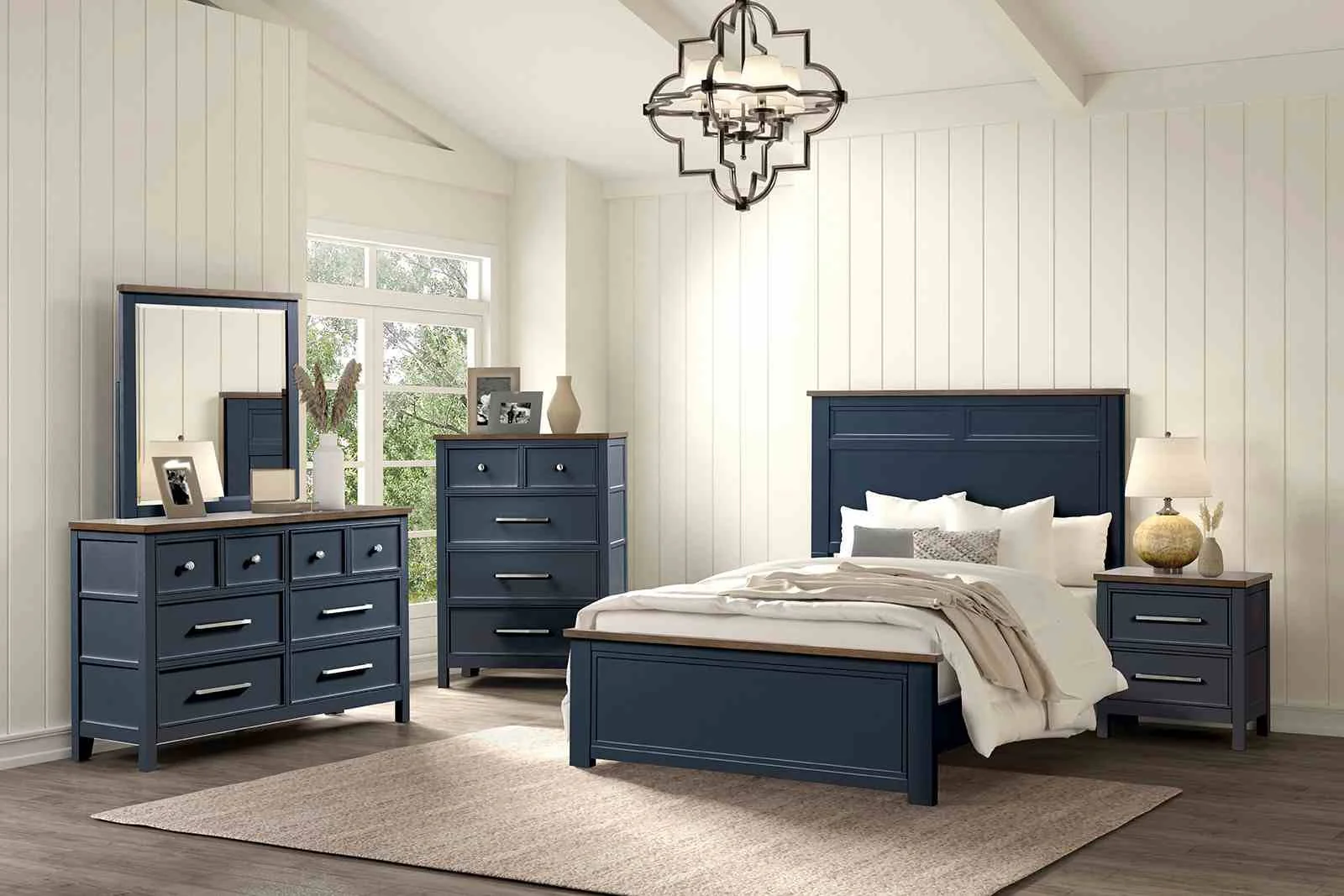 Pinetop Chest, Blue/Dark Brown - Image 2