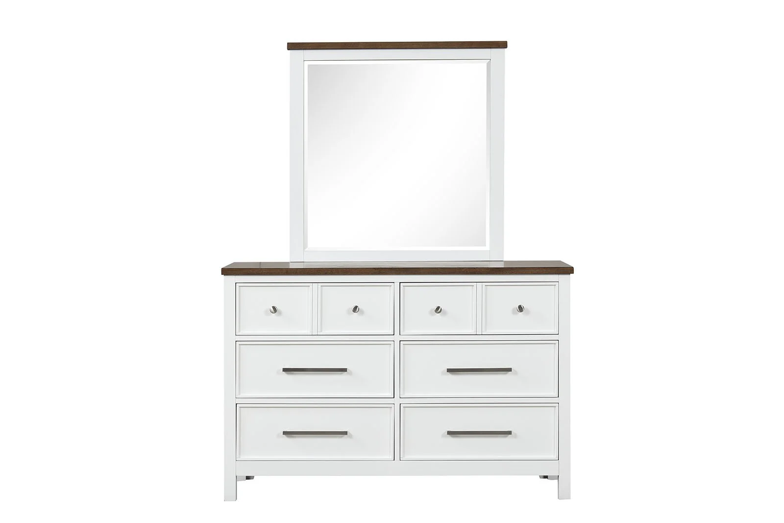 Pinetop Dresser, White/Dark Brown - Image 4