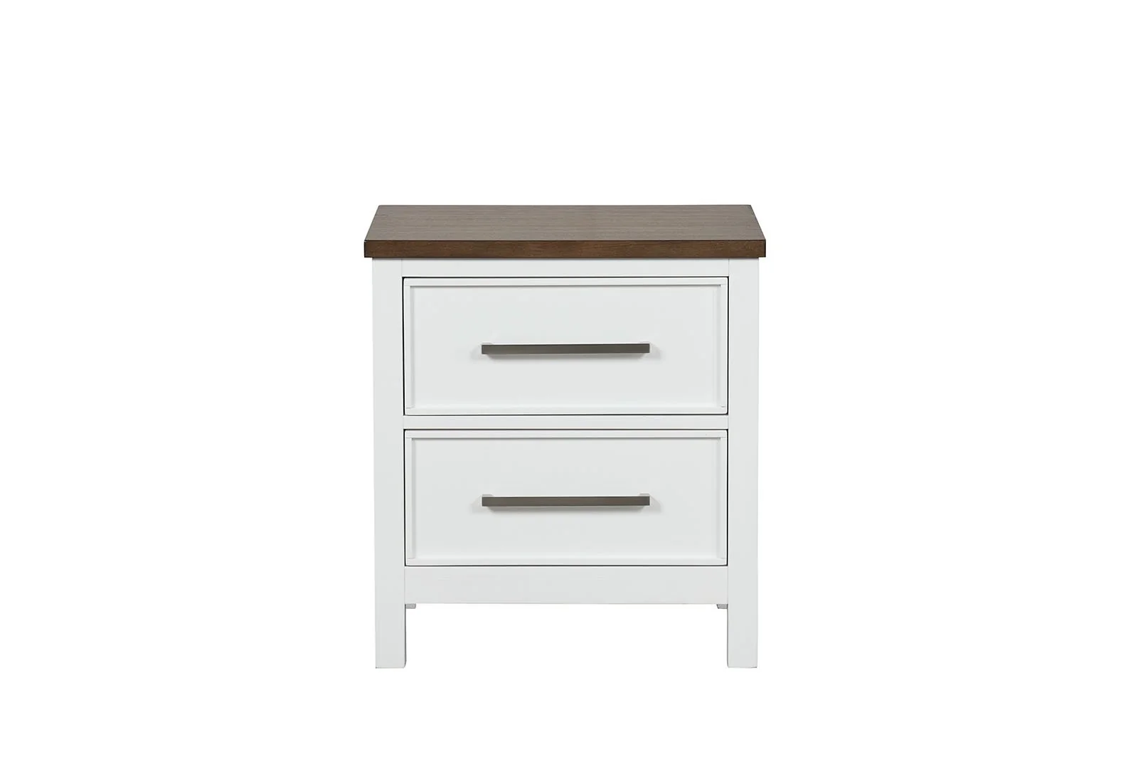 Pinetop Nightstand, White/Dark Brown - Image 6