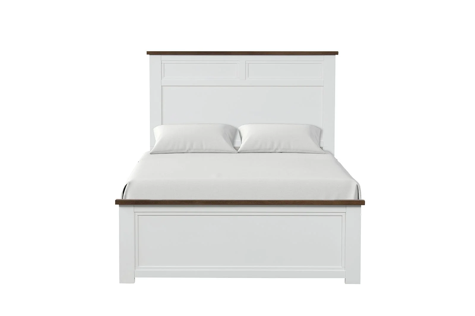 Pinetop Twin Bed, White/Dark Brown - Image 4