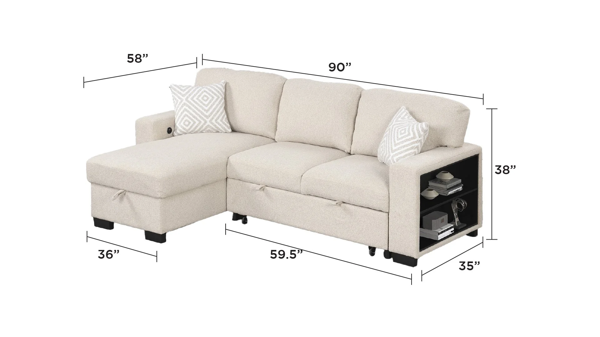 Pinto Sectional Beige - Image 8