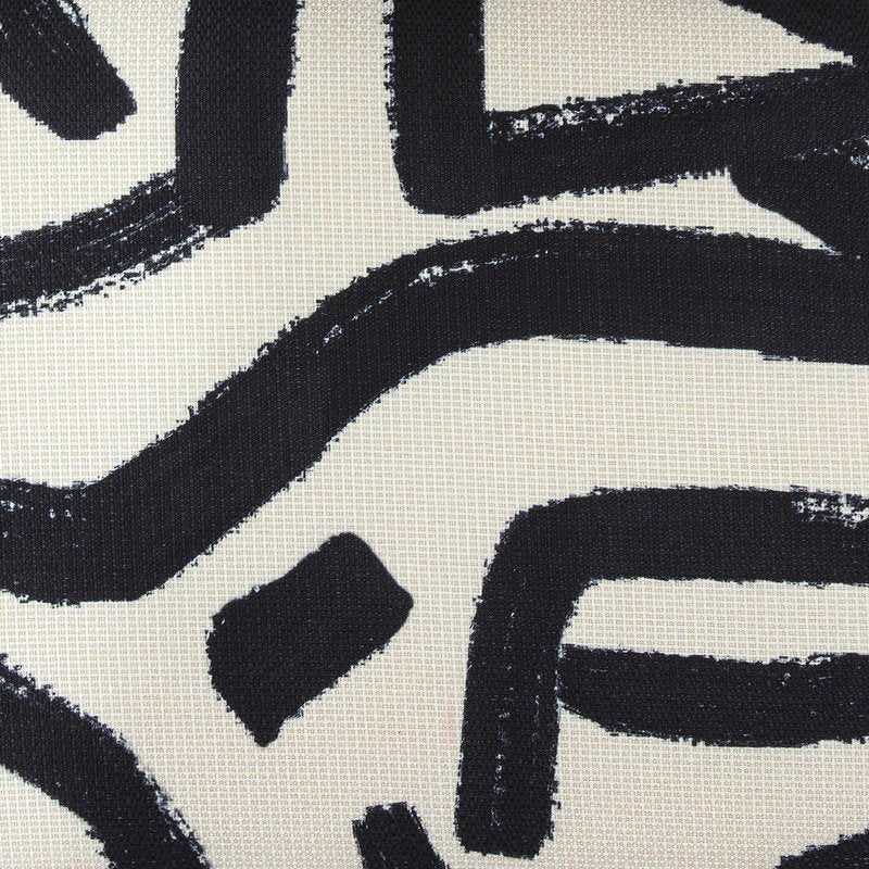 Pippa Black Brushstroke Print Stool - Image 7