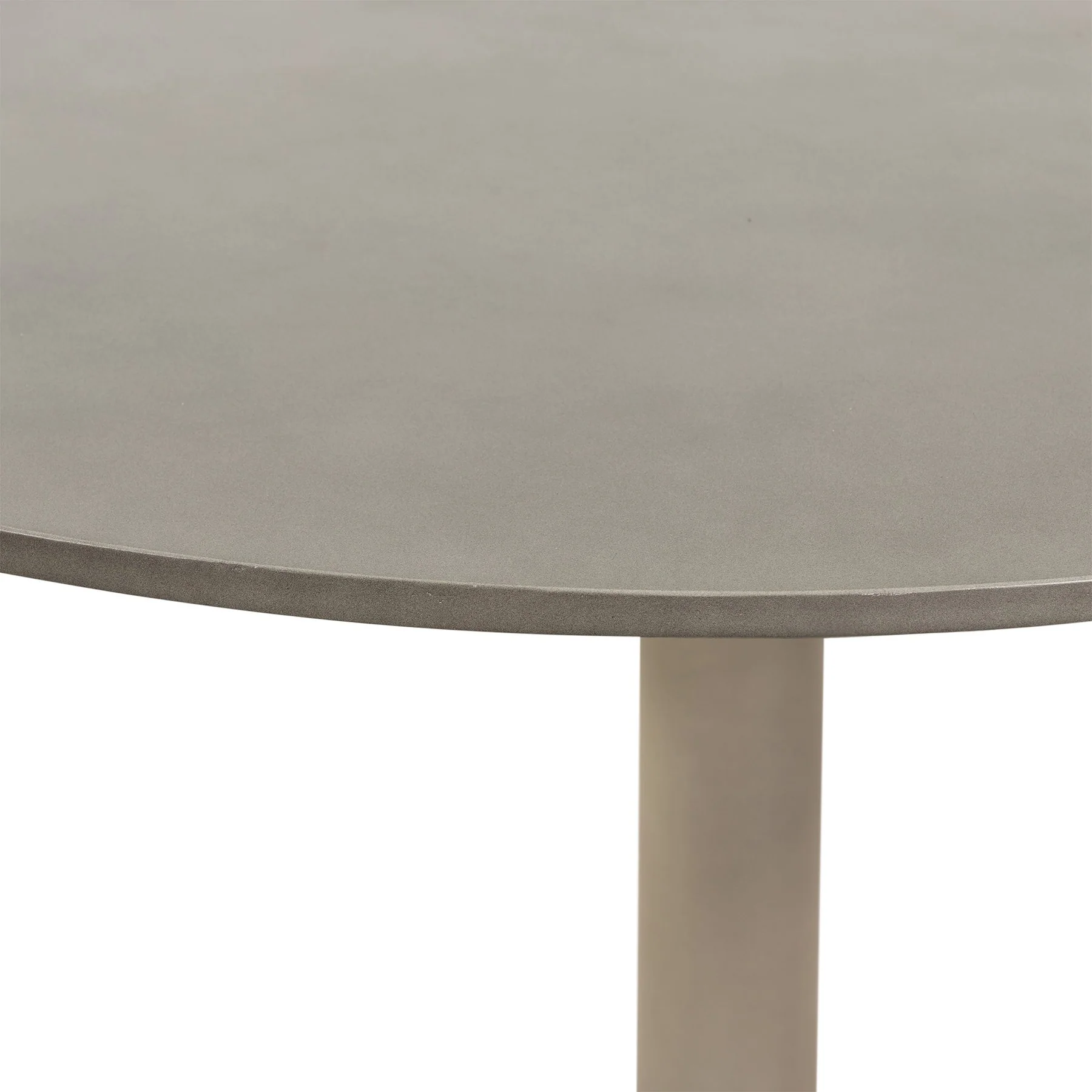 Pippa Concrete and Metal Tulip Round Dining Table - Image 2