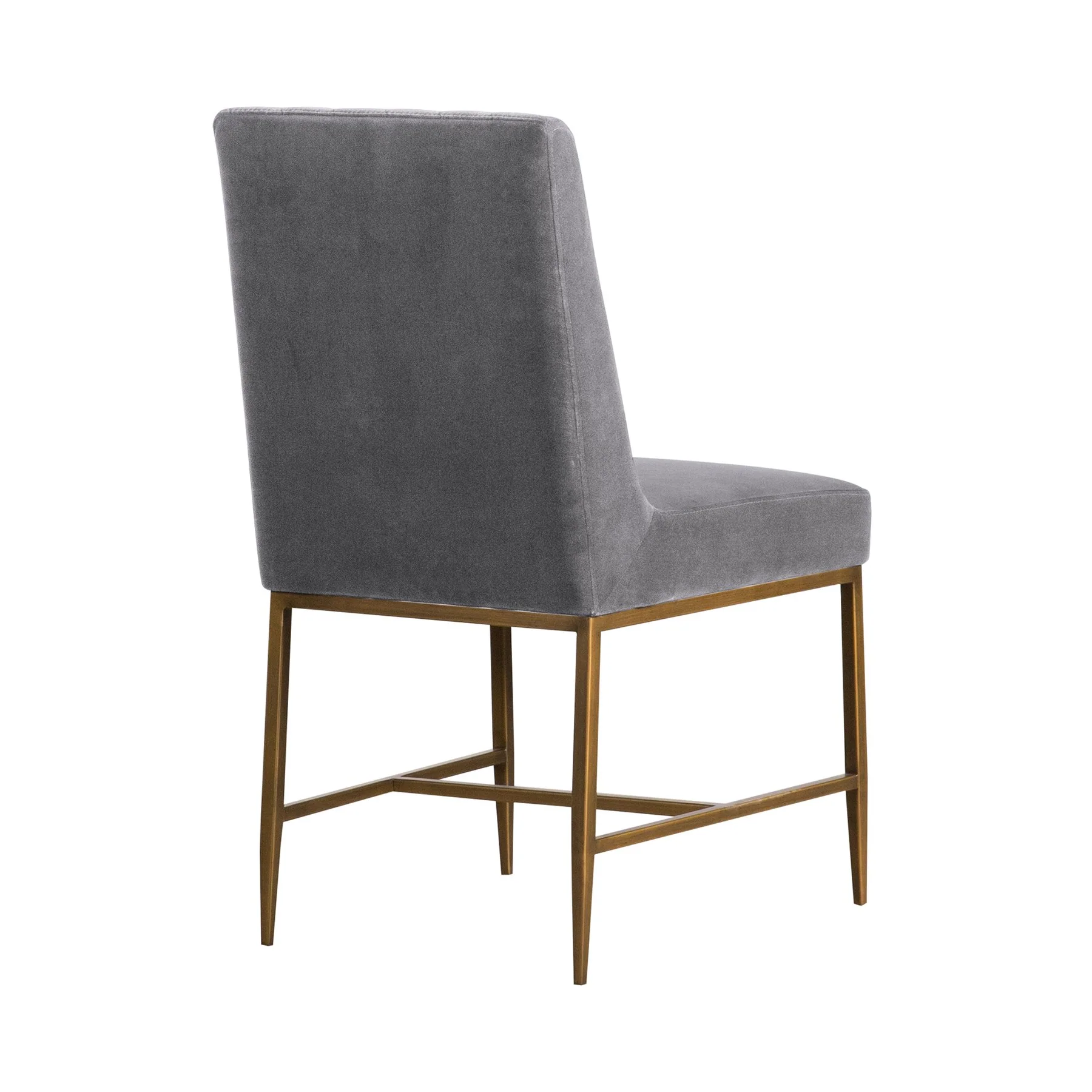 Pirate and Gray Velvet Memphis 5 Piece Modern Dining Set - Image 5