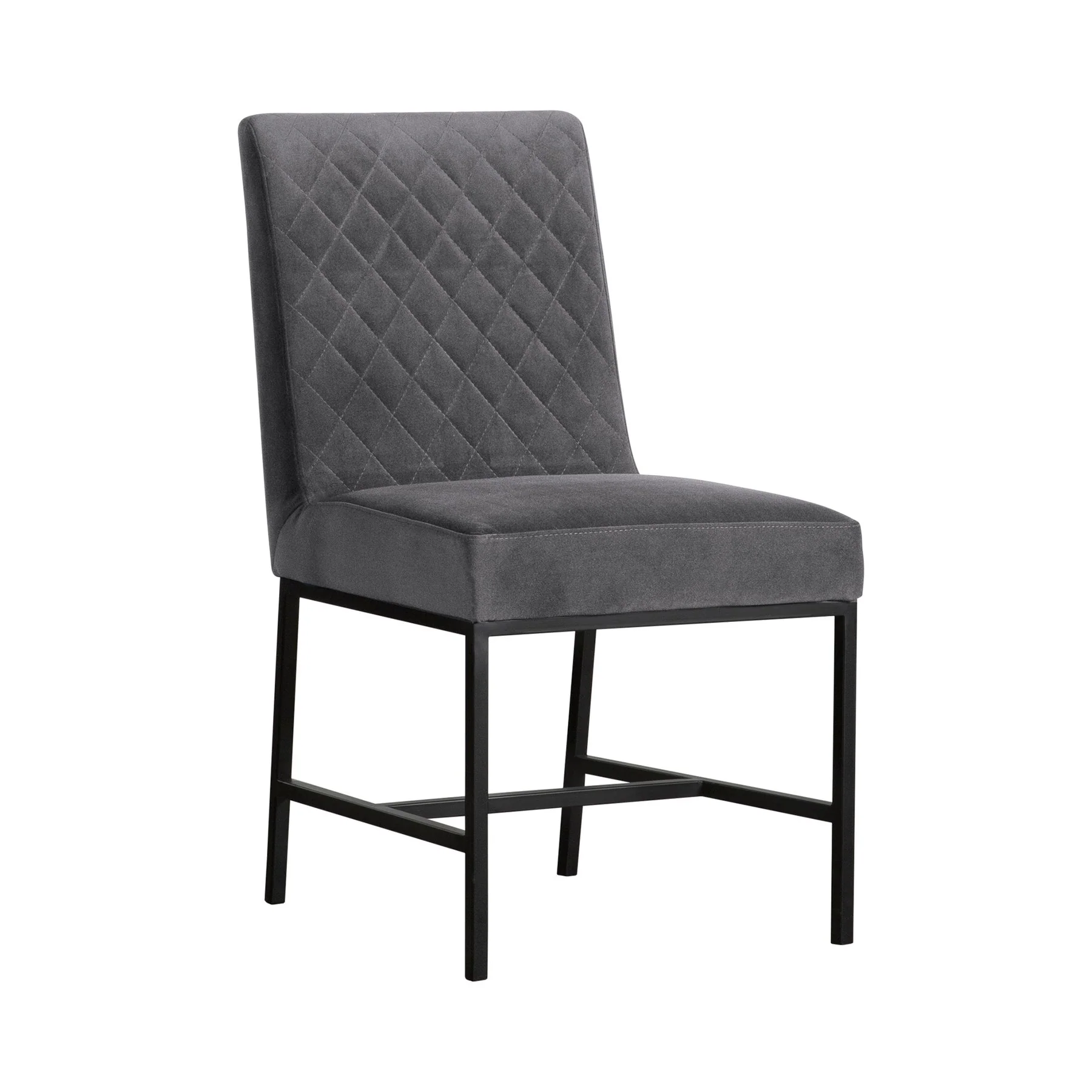 Pirate and Gray Velvet Napoli 5 Piece Modern Dining Set - Image 4