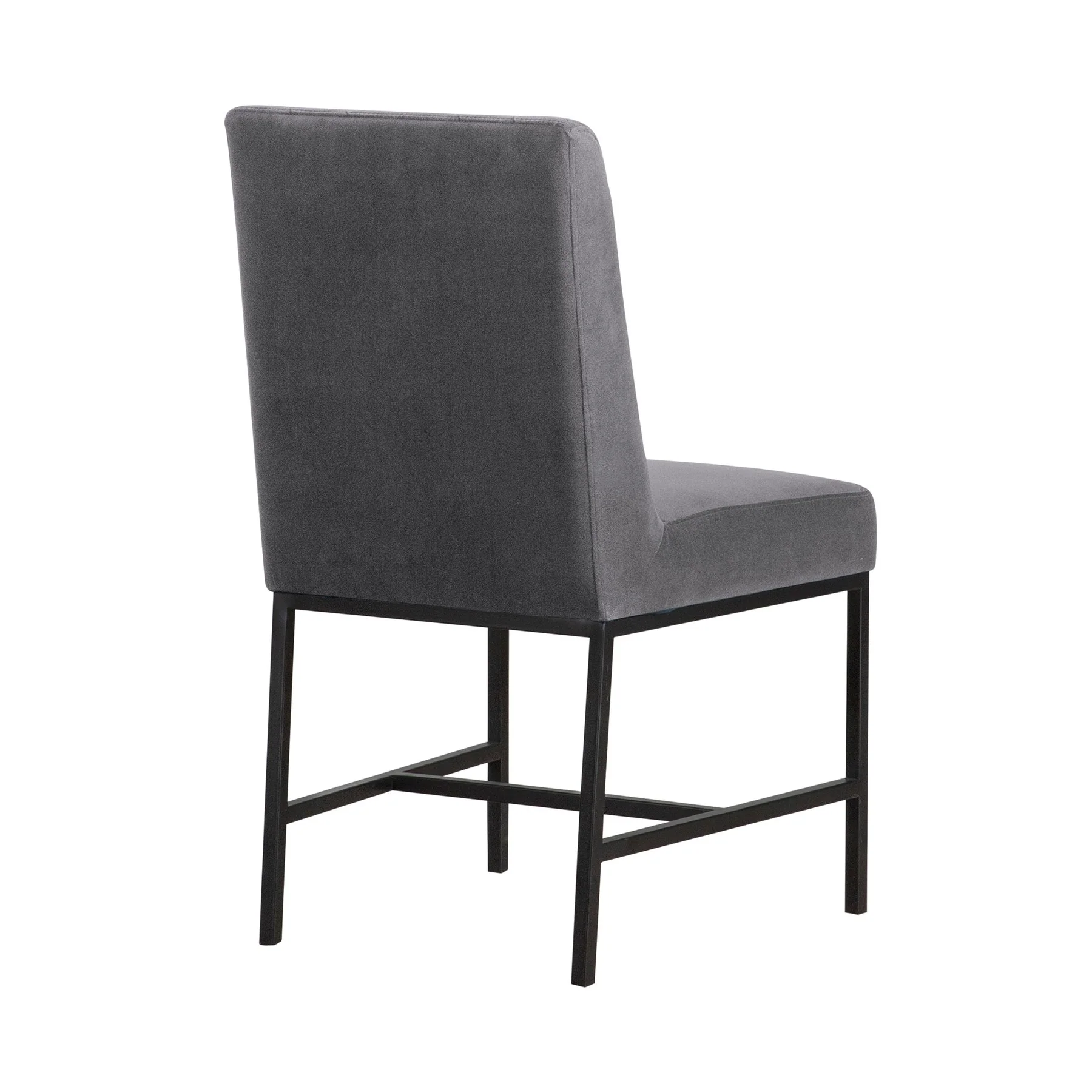 Pirate and Gray Velvet Napoli 5 Piece Modern Dining Set - Image 5