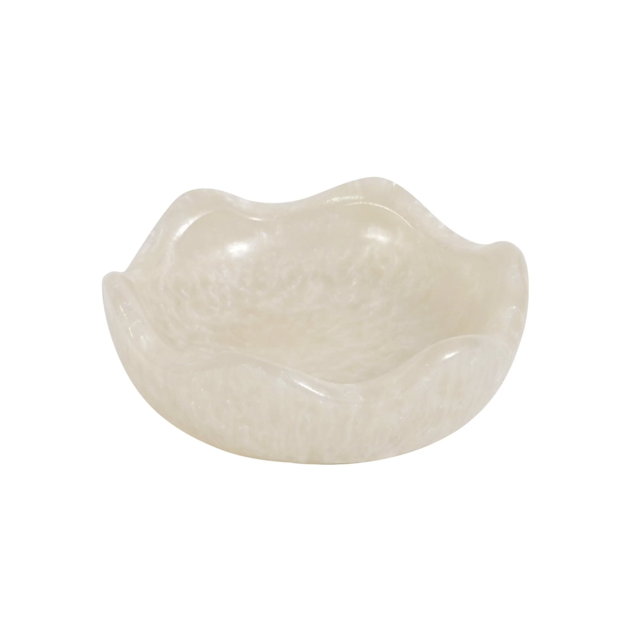 Platform Tan Swirl Resin Kiddush Cup - Image 5