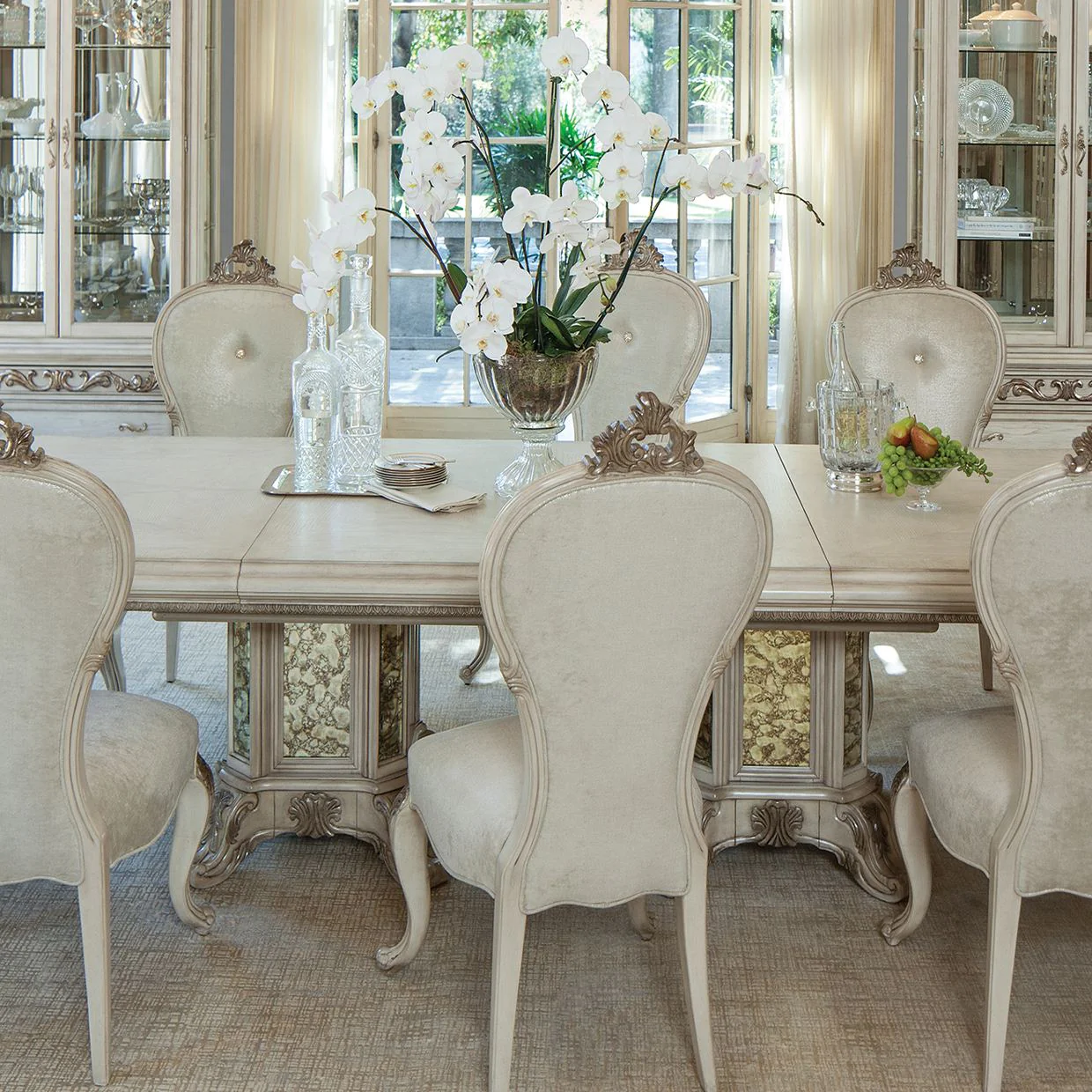 Platine de Royale Rectangular Dining Table - Champagne - Image 5