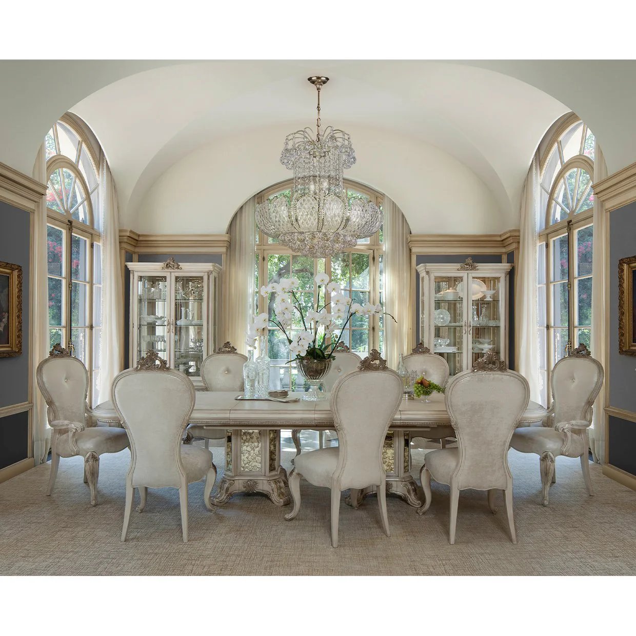 Platine de Royale Rectangular Dining Table - Champagne - Image 9