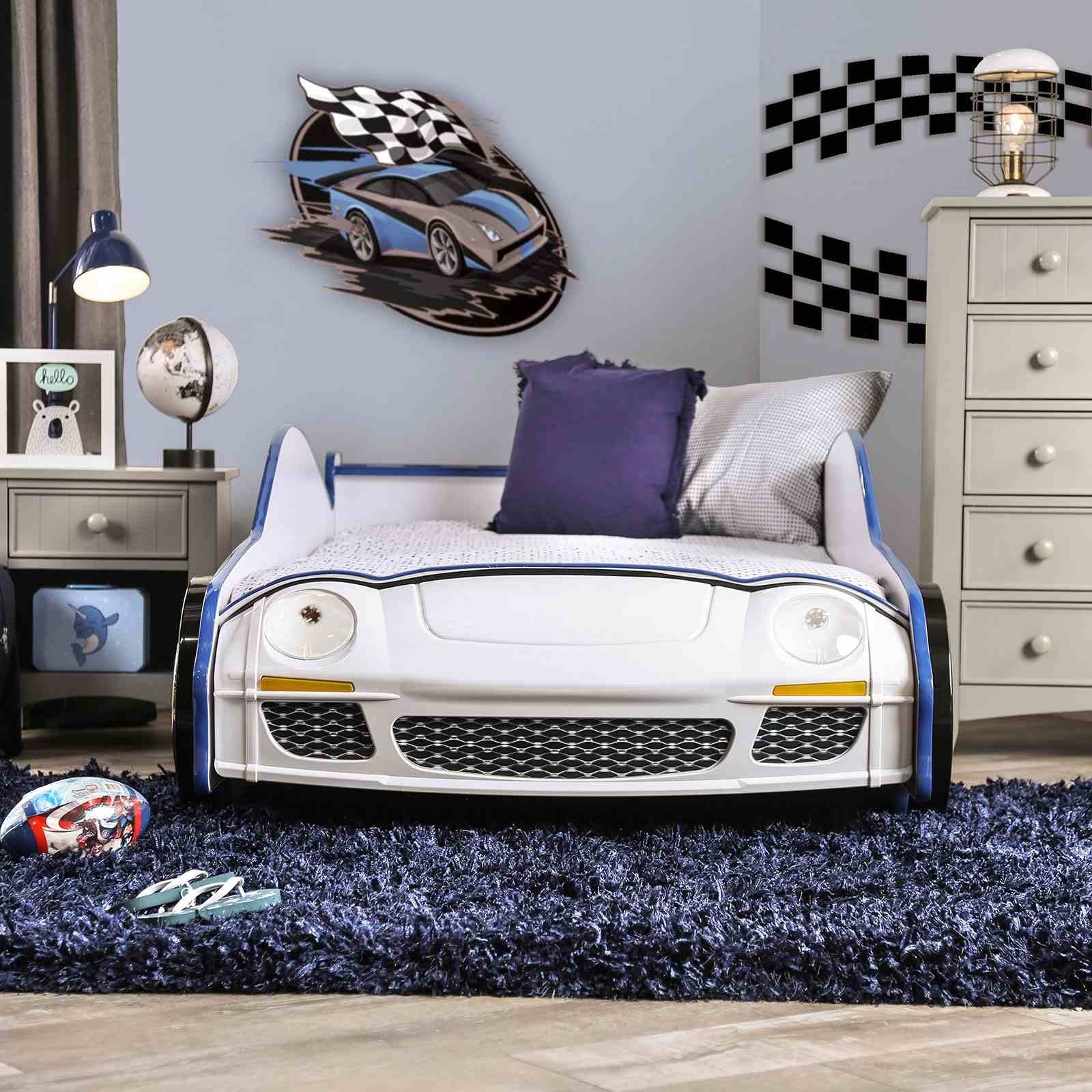 Poe Twin Bed, Blue - Image 4