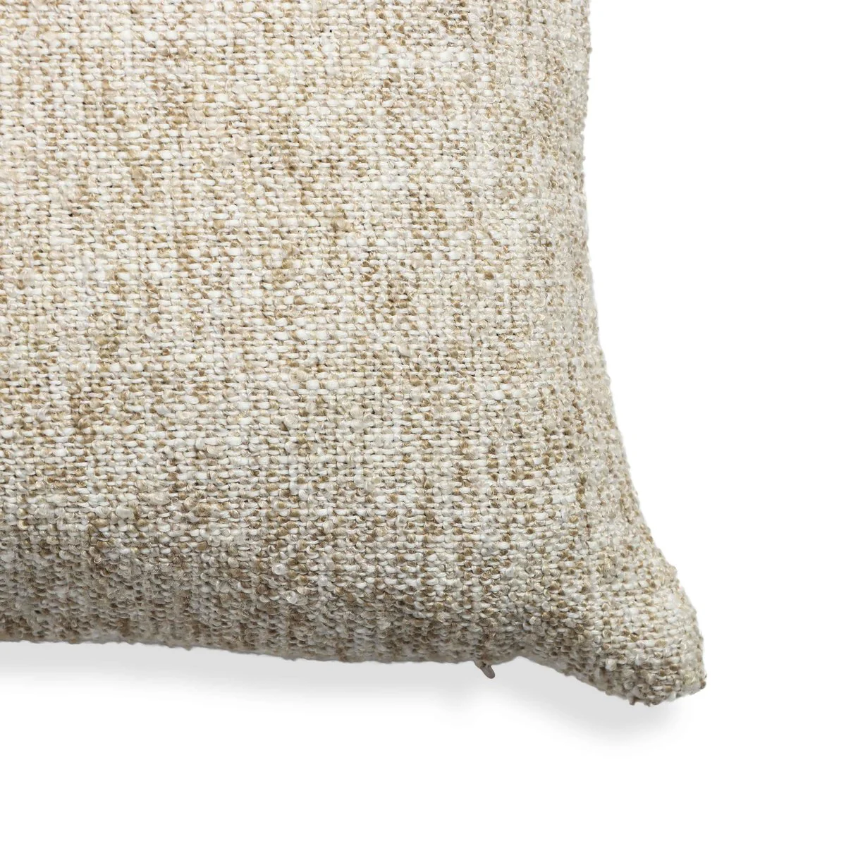 Poh Washed Beige Boucle 16" Square Accent Pillow - Image 6