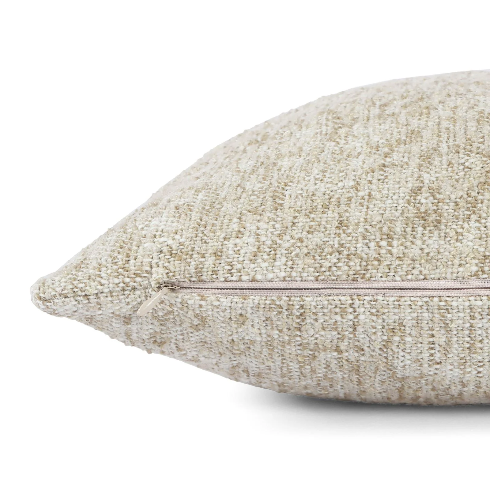 Poh Washed Beige Boucle 16" Square Accent Pillow - Image 7