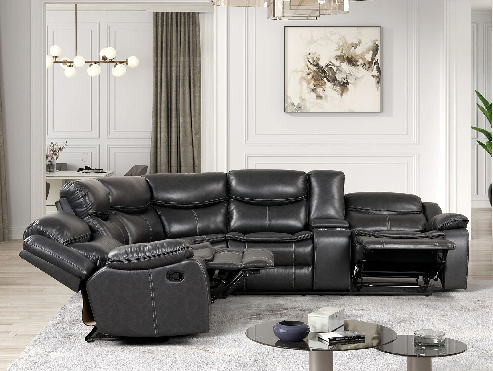 Pollux Sectional, Dark Gray - Image 2