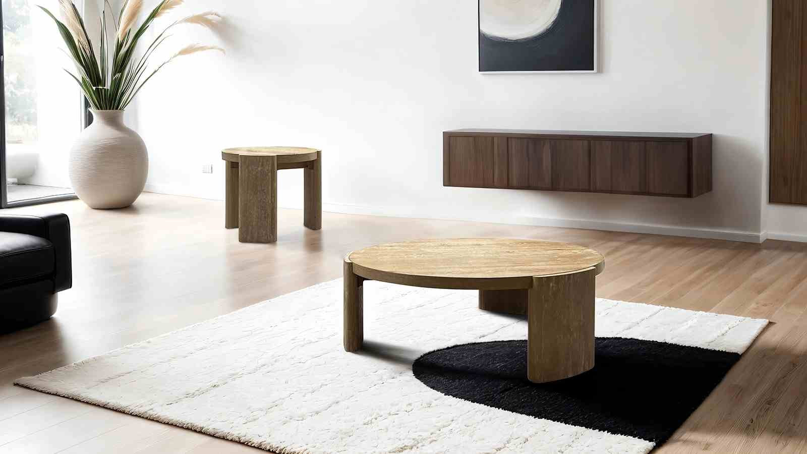 Poltimore Round End Table, Oak - Image 2