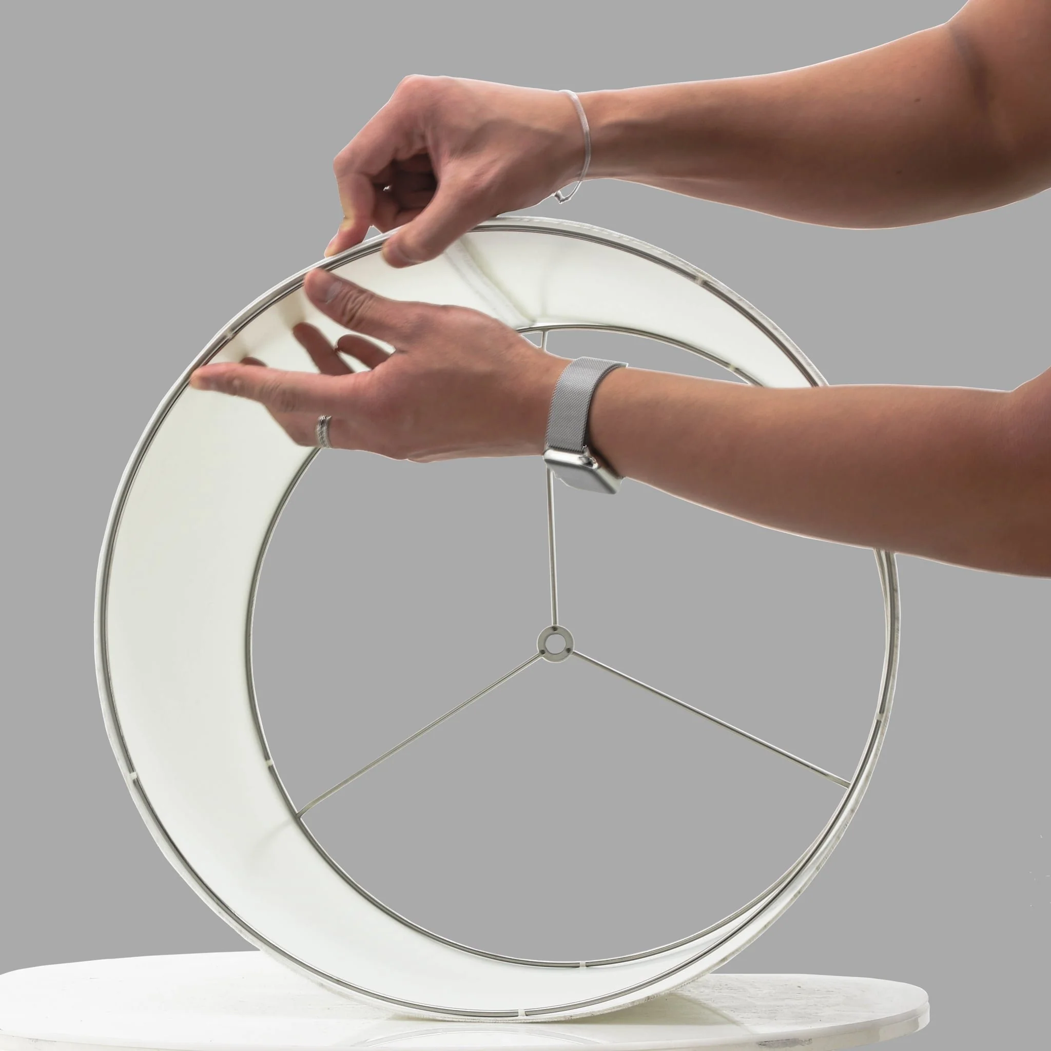 Polylinen, 15x16x11" Lamp Shade, White Kd - Image 5